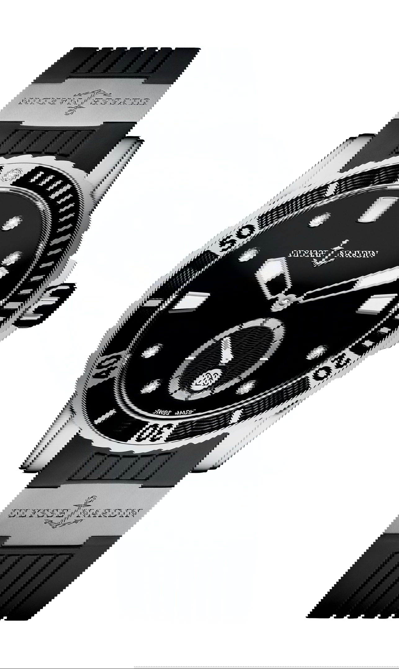 Ulysse Nardin Marine Diver Lady Diver luxury timepiece - detailed view
