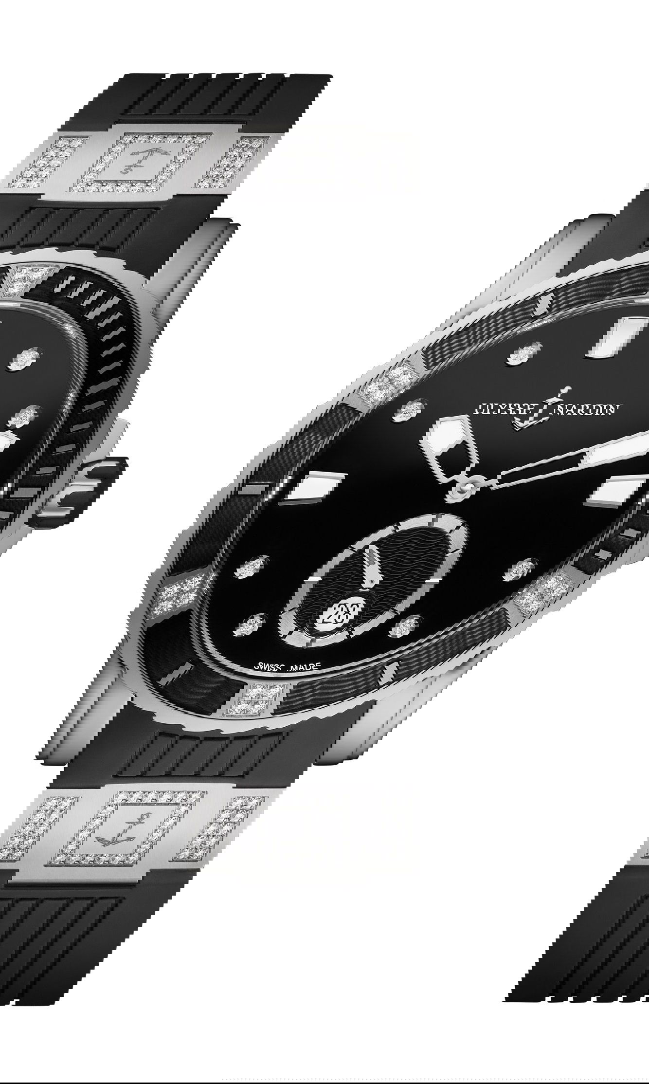 Ulysse Nardin Marine Diver Lady Diver luxury timepiece - detailed view