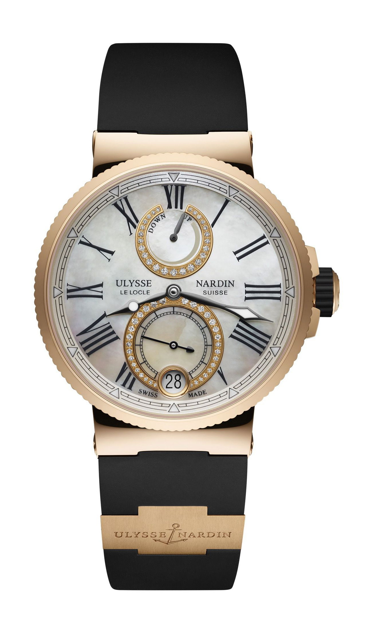 Ulysse Nardin Marine Lady Chronometer luxury timepiece - detailed view