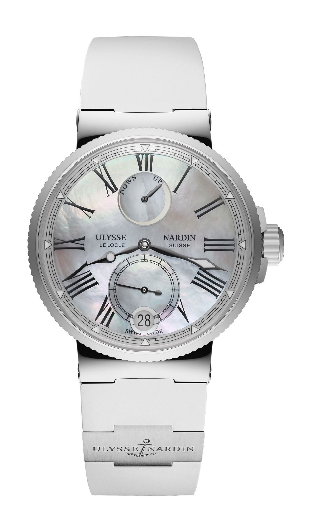 Ulysse Nardin Marine Lady Chronometer luxury timepiece - detailed view