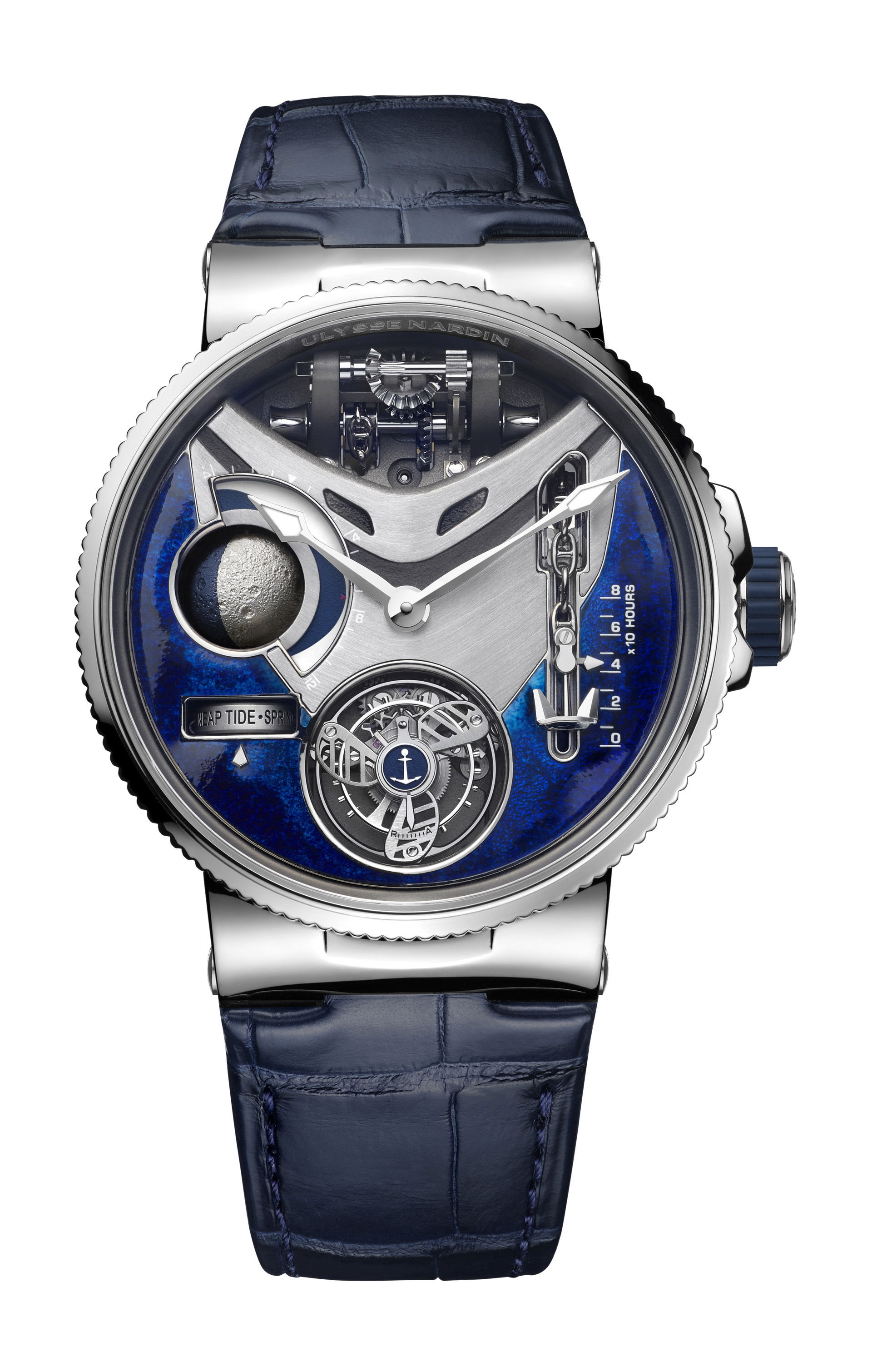 Ulysse Nardin Marine Mega Yacht luxury timepiece - detailed view
