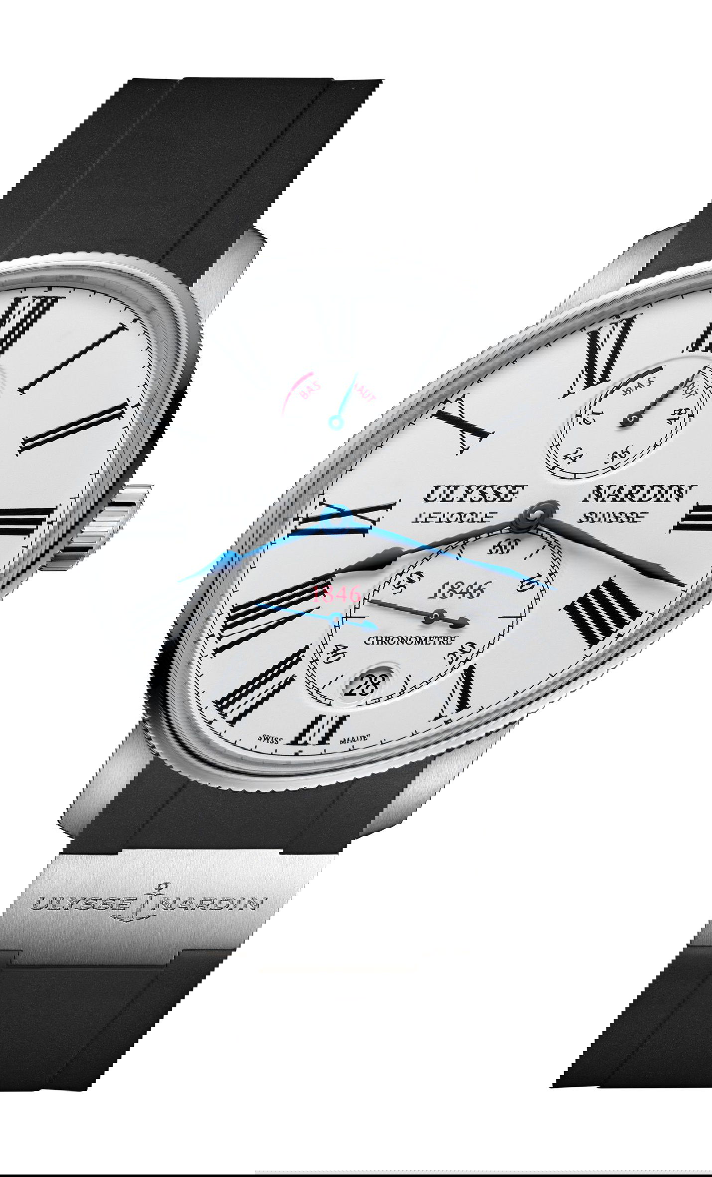 Ulysse Nardin Marine Torpilleur luxury timepiece - detailed view