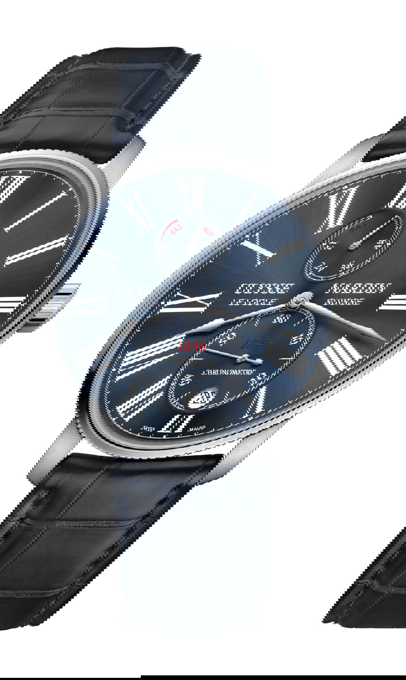 Ulysse Nardin Marine Torpilleur luxury timepiece - detailed view
