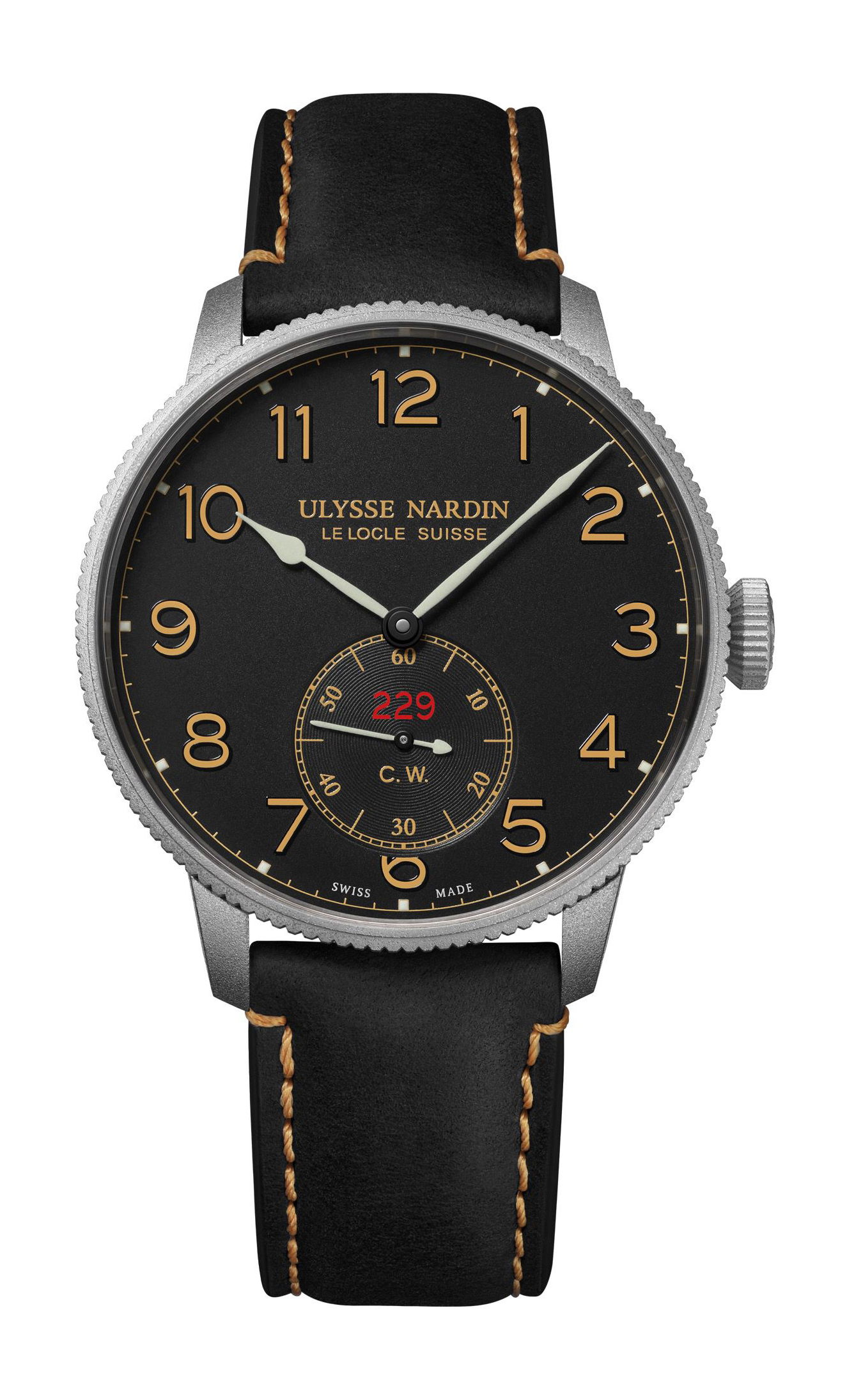 Ulysse Nardin Marine Torpilleur luxury timepiece - detailed view