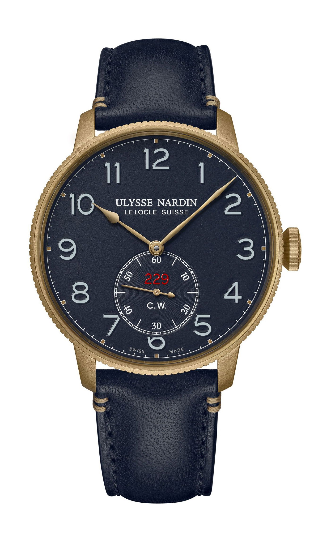 Ulysse Nardin Marine Torpilleur luxury timepiece - detailed view