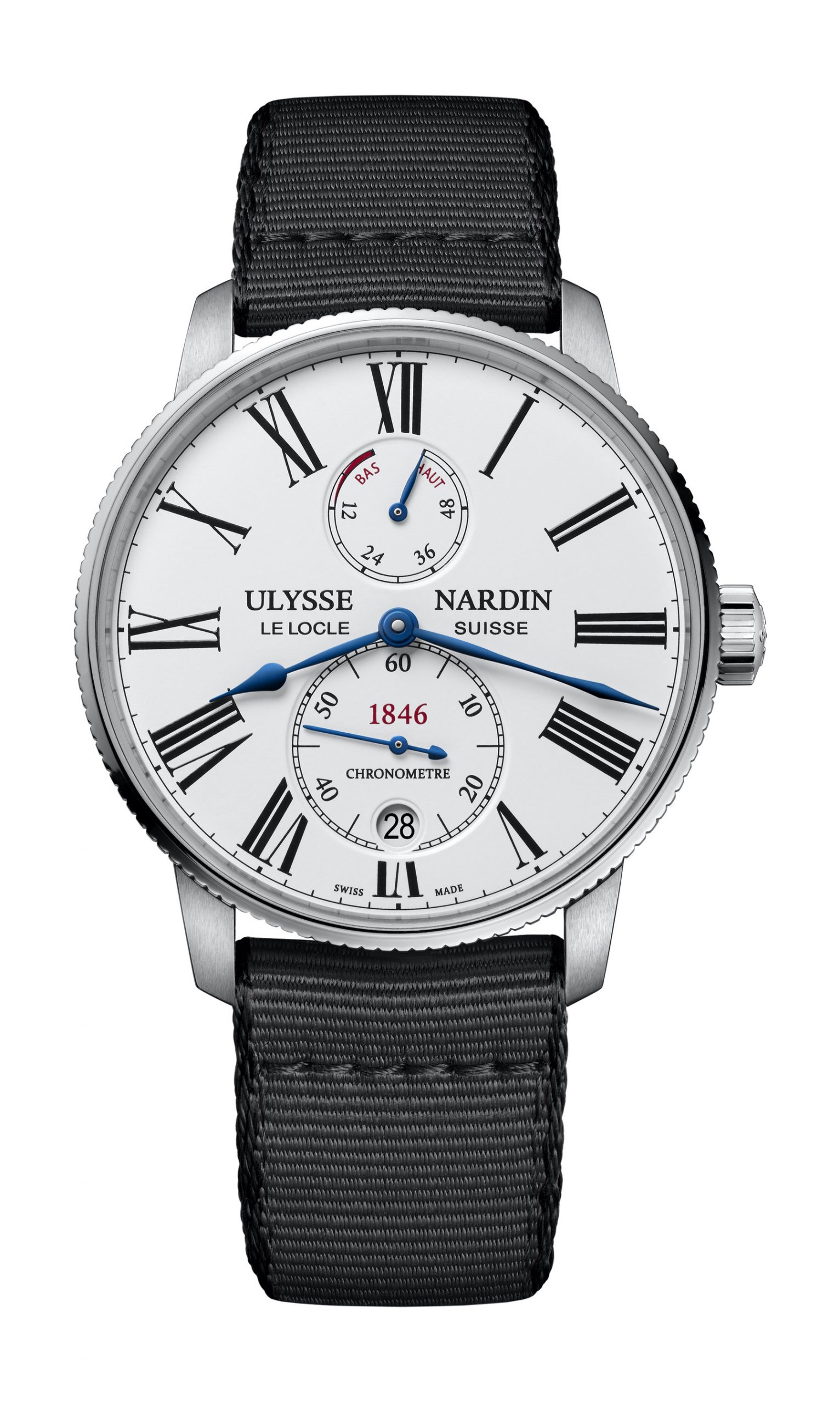 Ulysse Nardin Marine Torpilleur 42mm luxury timepiece - detailed view