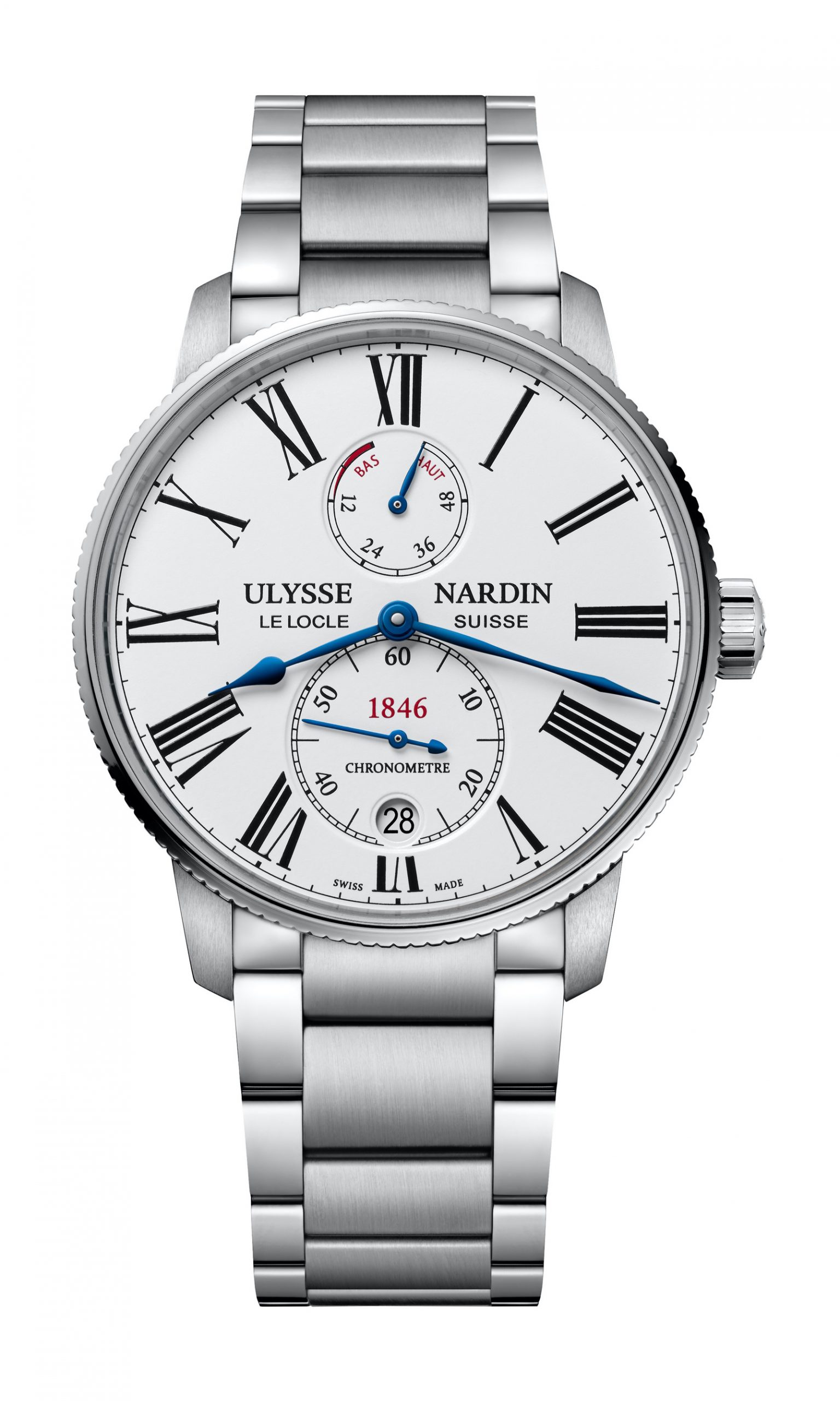 Ulysse Nardin Marine Torpilleur 42mm luxury timepiece - detailed view