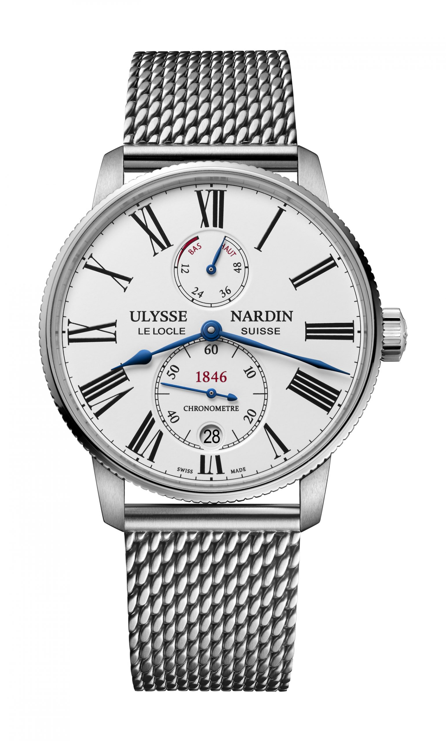 Ulysse Nardin Marine Torpilleur 42mm luxury timepiece - detailed view