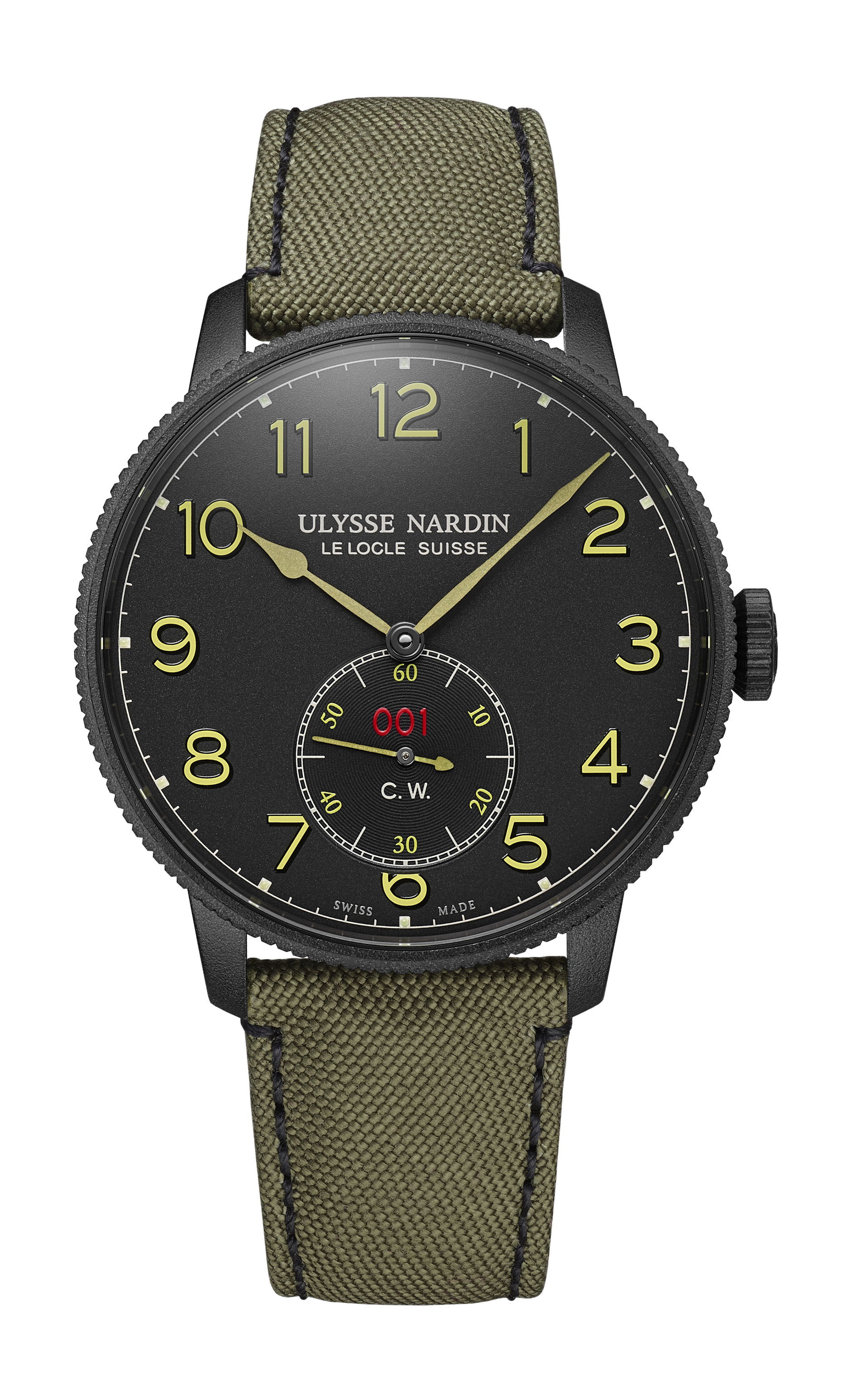 Ulysse Nardin Marine  Torpilleur Military luxury timepiece - detailed view