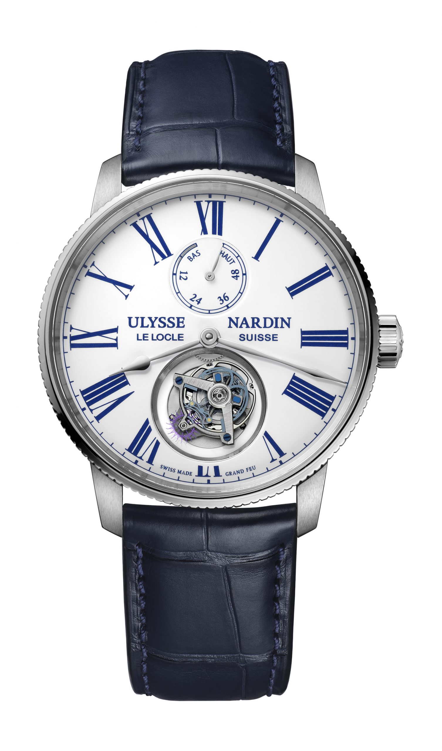 Ulysse Nardin Marine Torpilleur Tourbillon Grand Feu luxury timepiece - detailed view