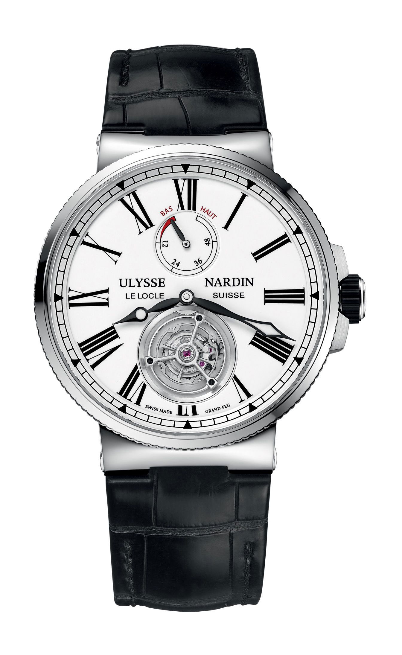 Ulysse Nardin Marine Tourbillon luxury timepiece - detailed view