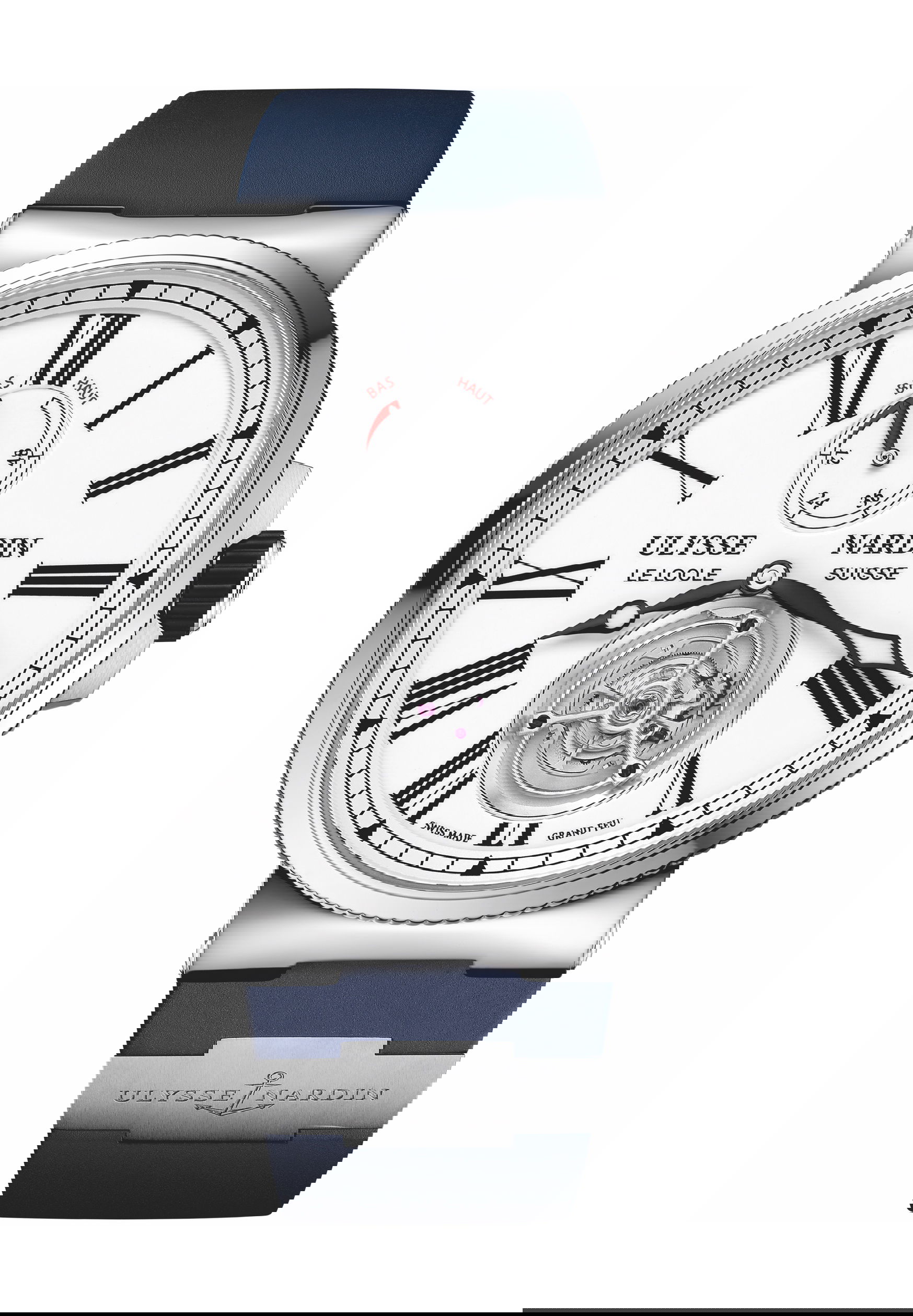 Ulysse Nardin Marine Tourbillon 43mm luxury timepiece - detailed view