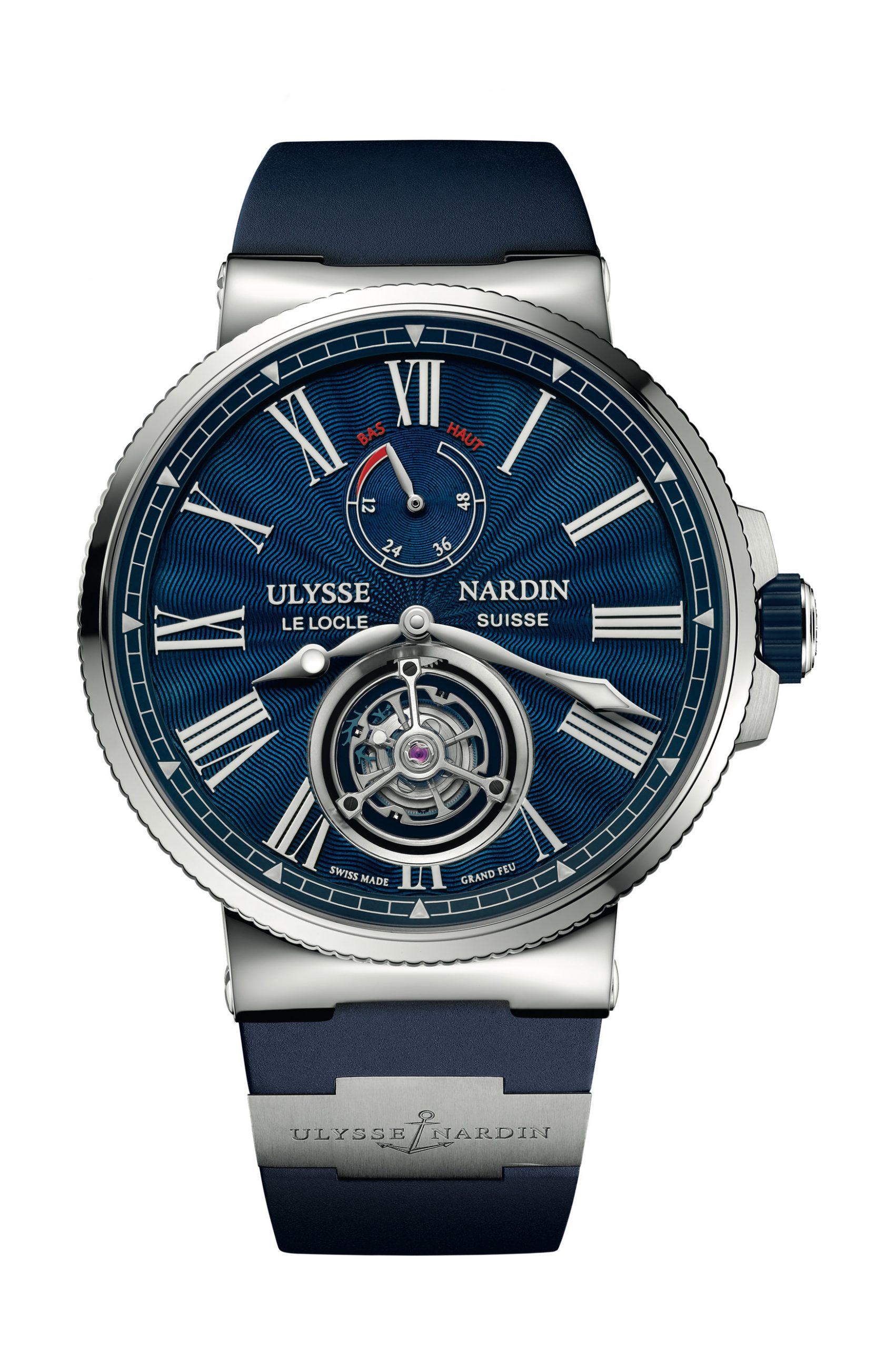 Ulysse Nardin Marine Tourbillon 43mm luxury timepiece - detailed view