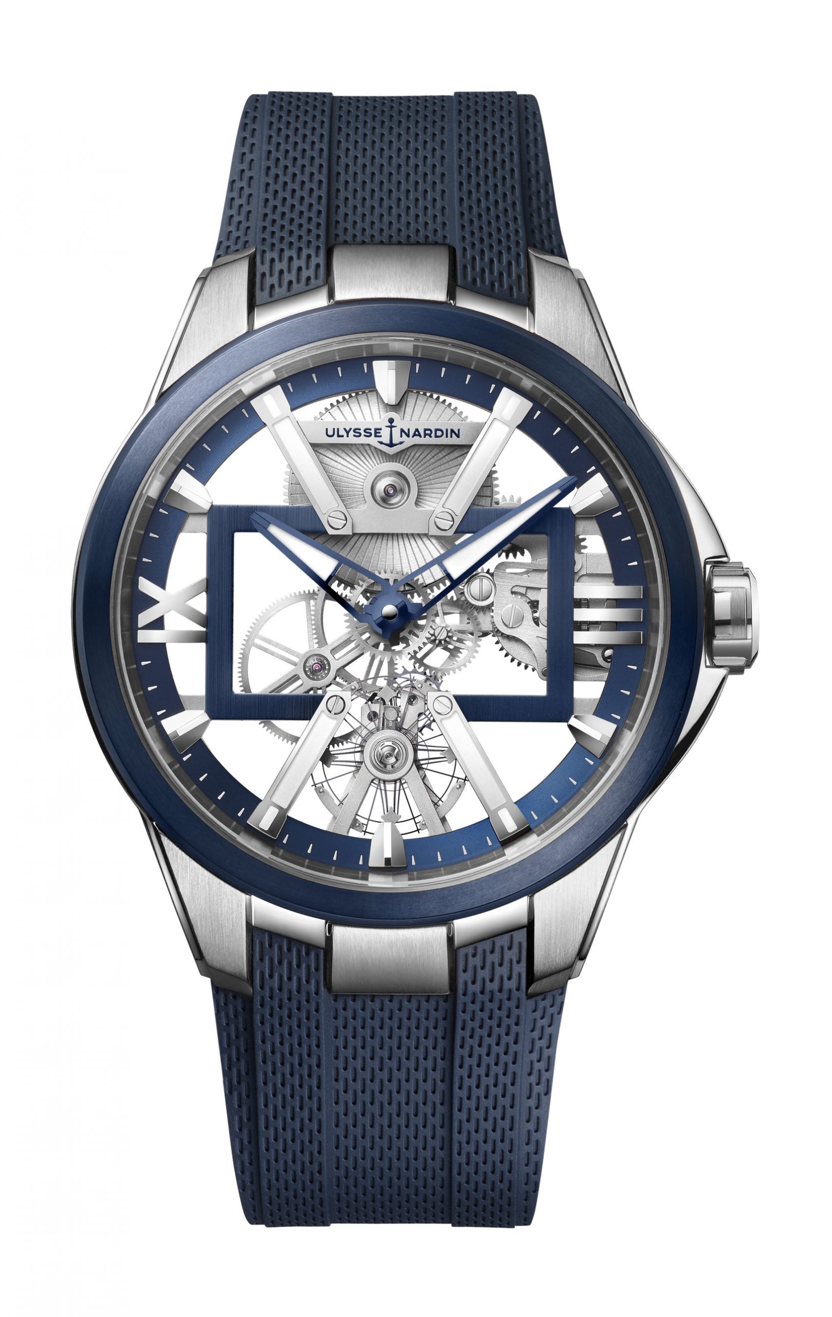 Ulysse Nardin Skeleton X luxury timepiece - detailed view