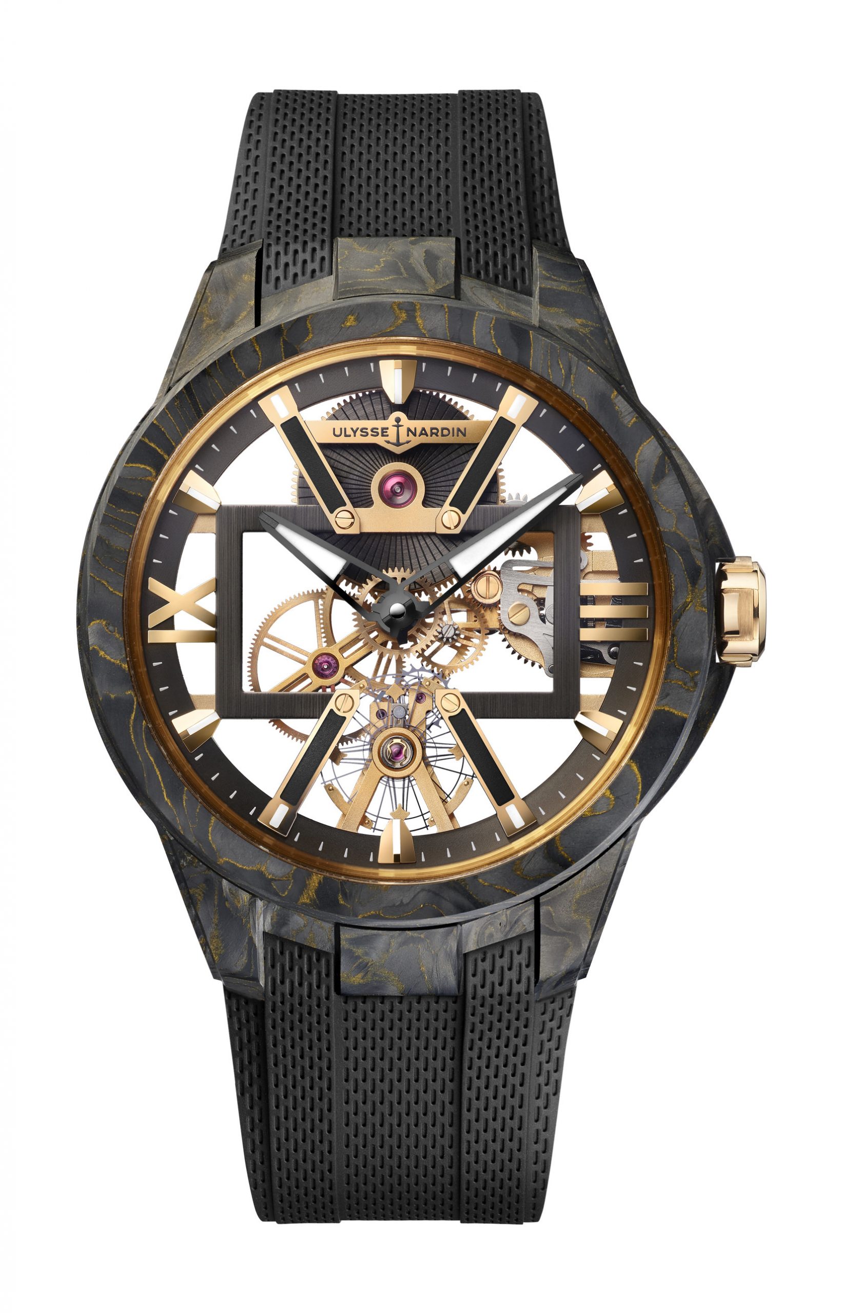 Ulysse Nardin Skeleton X luxury timepiece - detailed view