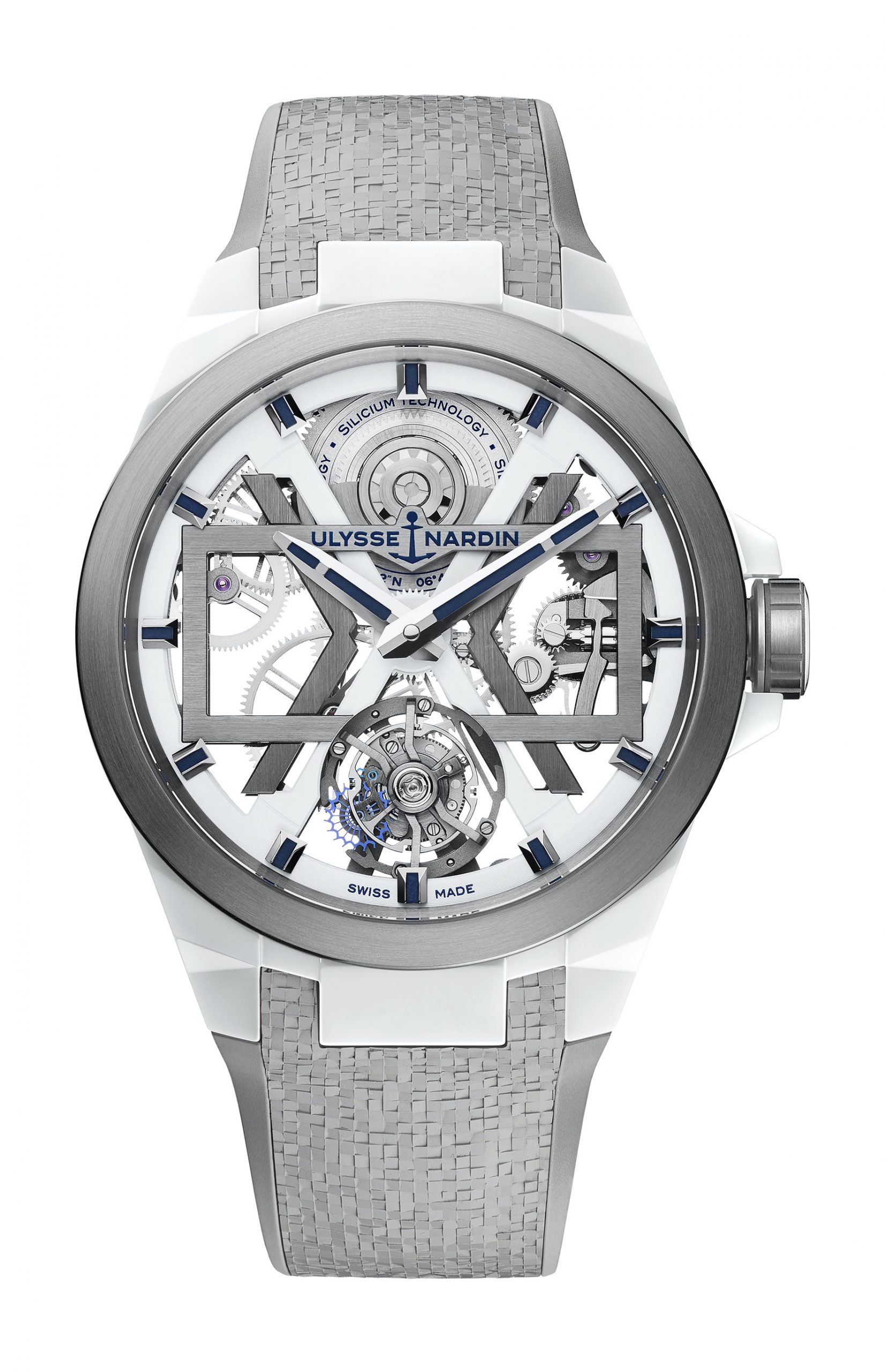Ulysse Nardin White Blast luxury timepiece - detailed view