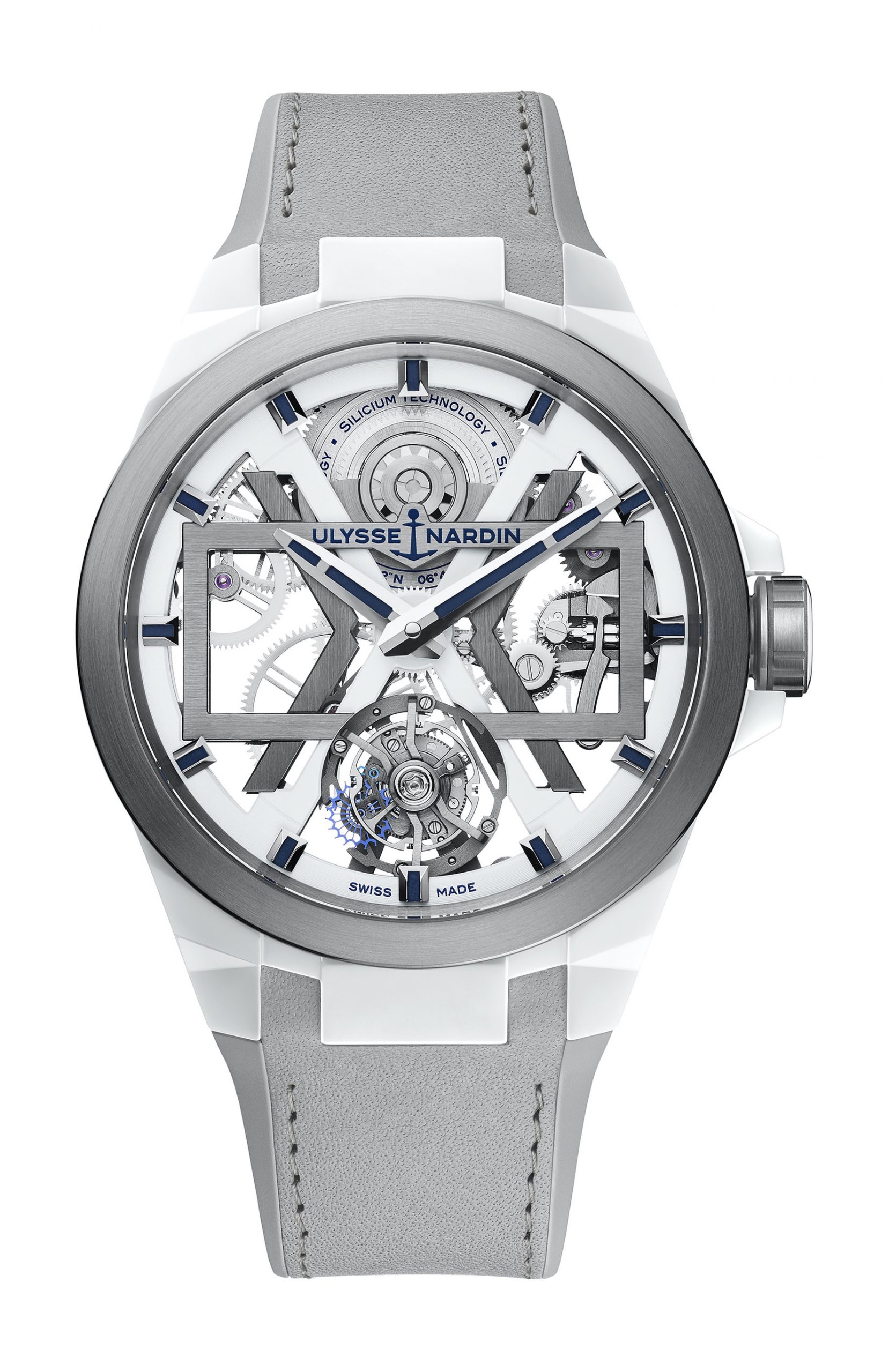 Ulysse Nardin White Blast luxury timepiece - detailed view