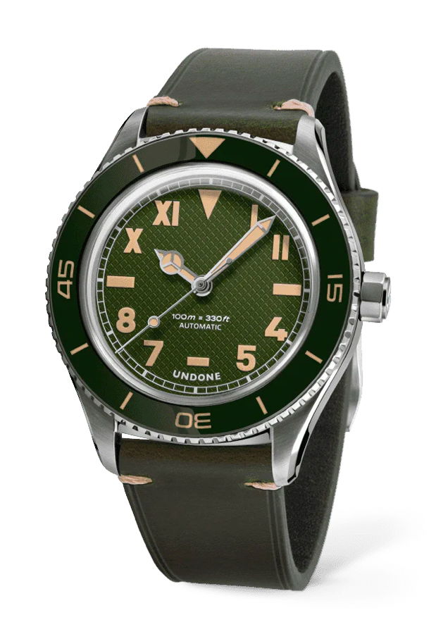 Undone Basecamp Cali Green Automatic watch
