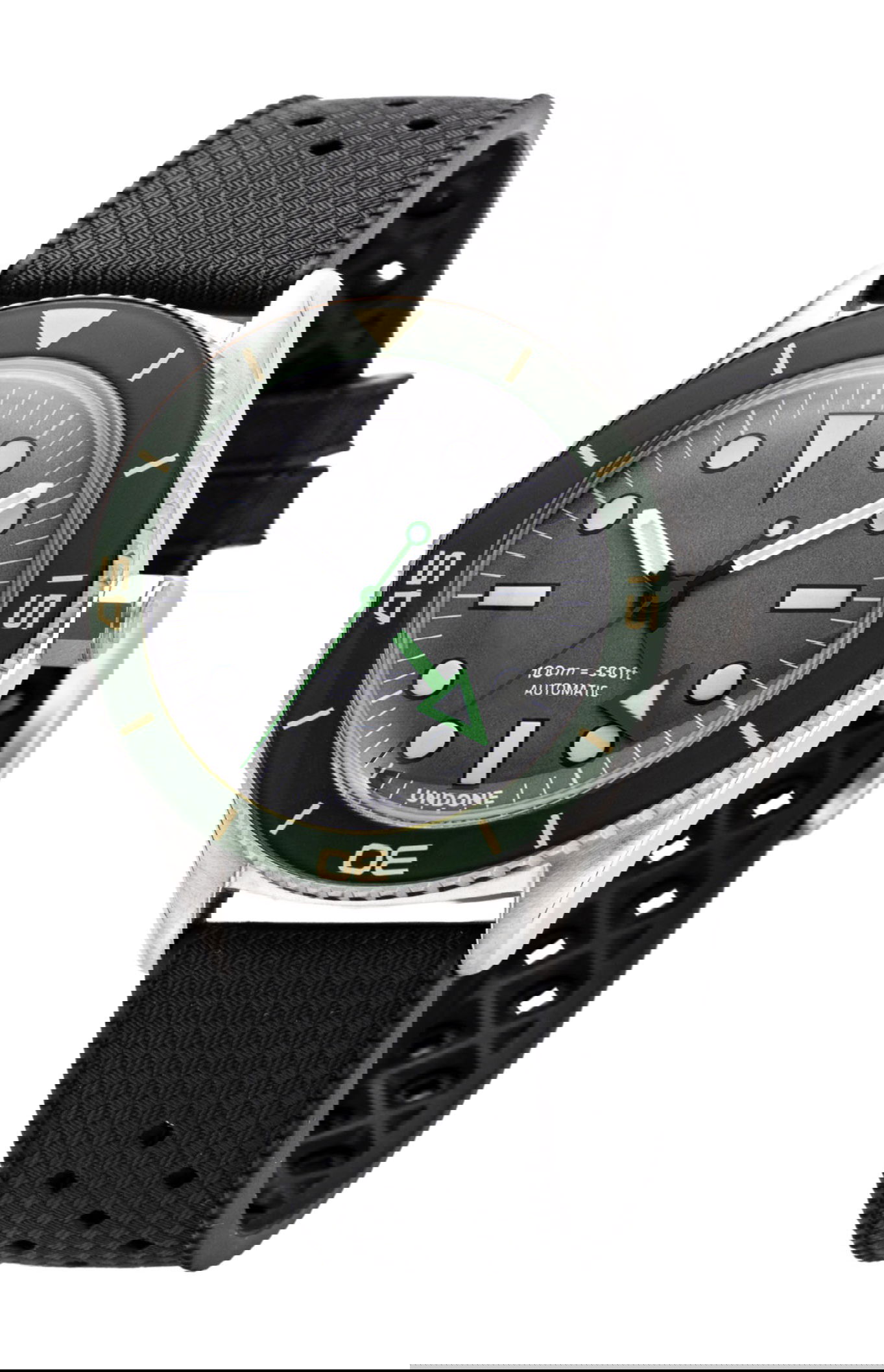 Undone Basecamp Explorer Green Bezel watch