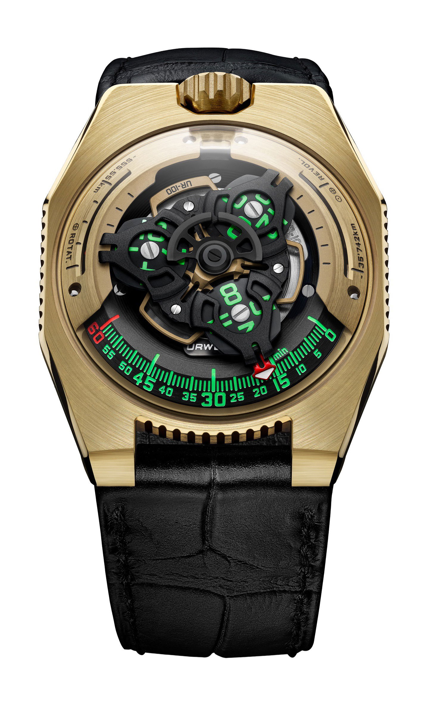 Urwerk UR-100 Gold Edition watch