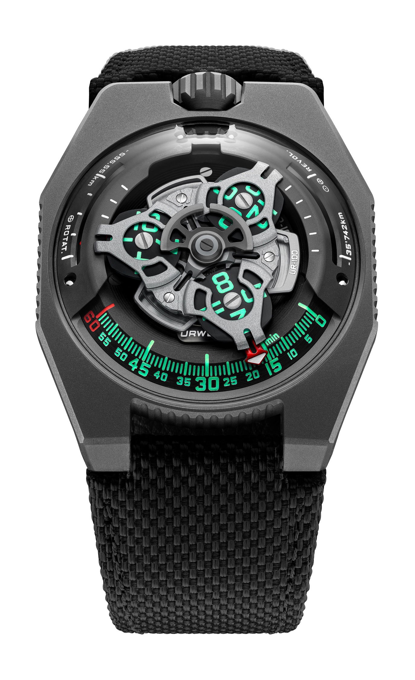 Urwerk UR-100 Gunmetal watch