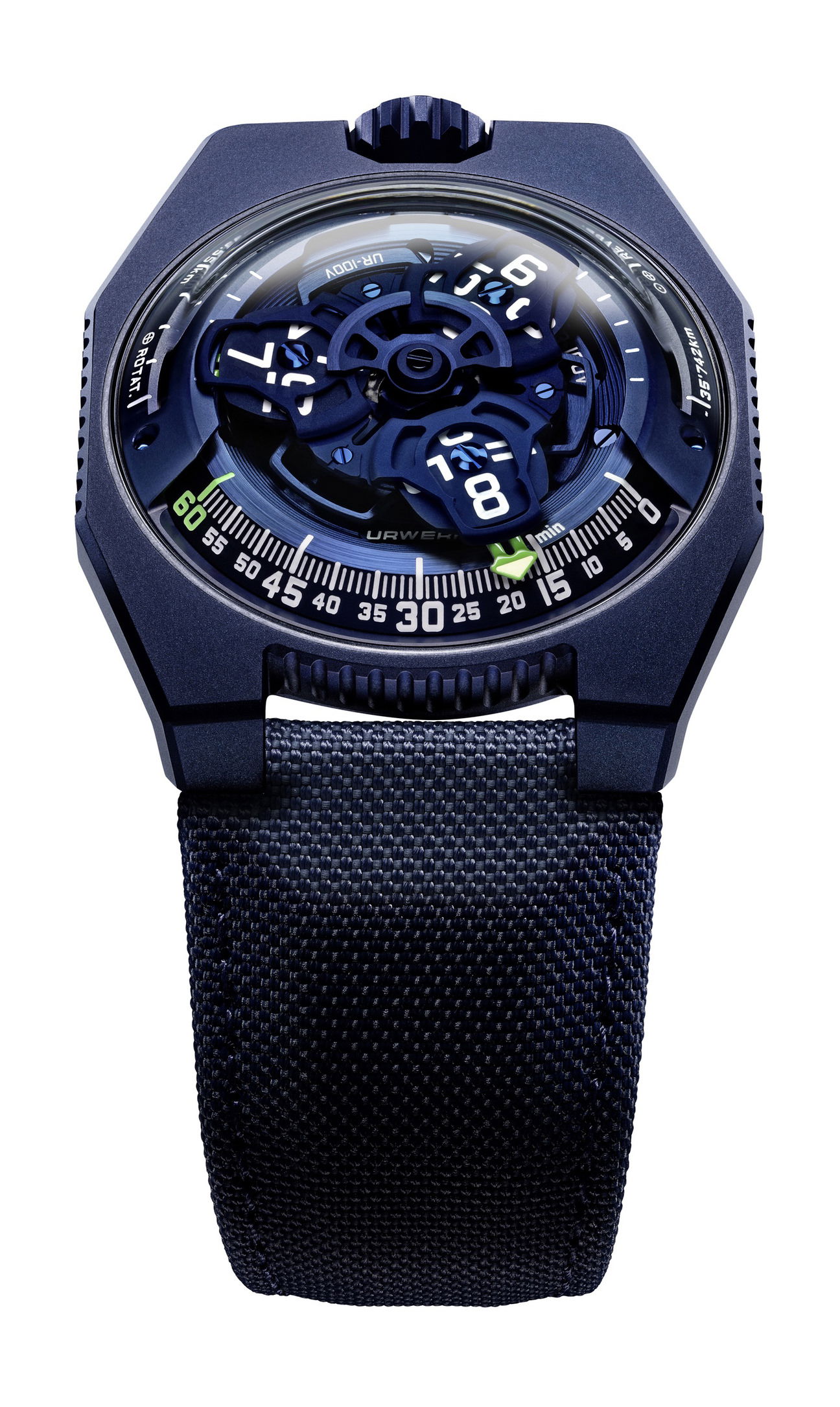 Urwerk UR-100V Blue watch