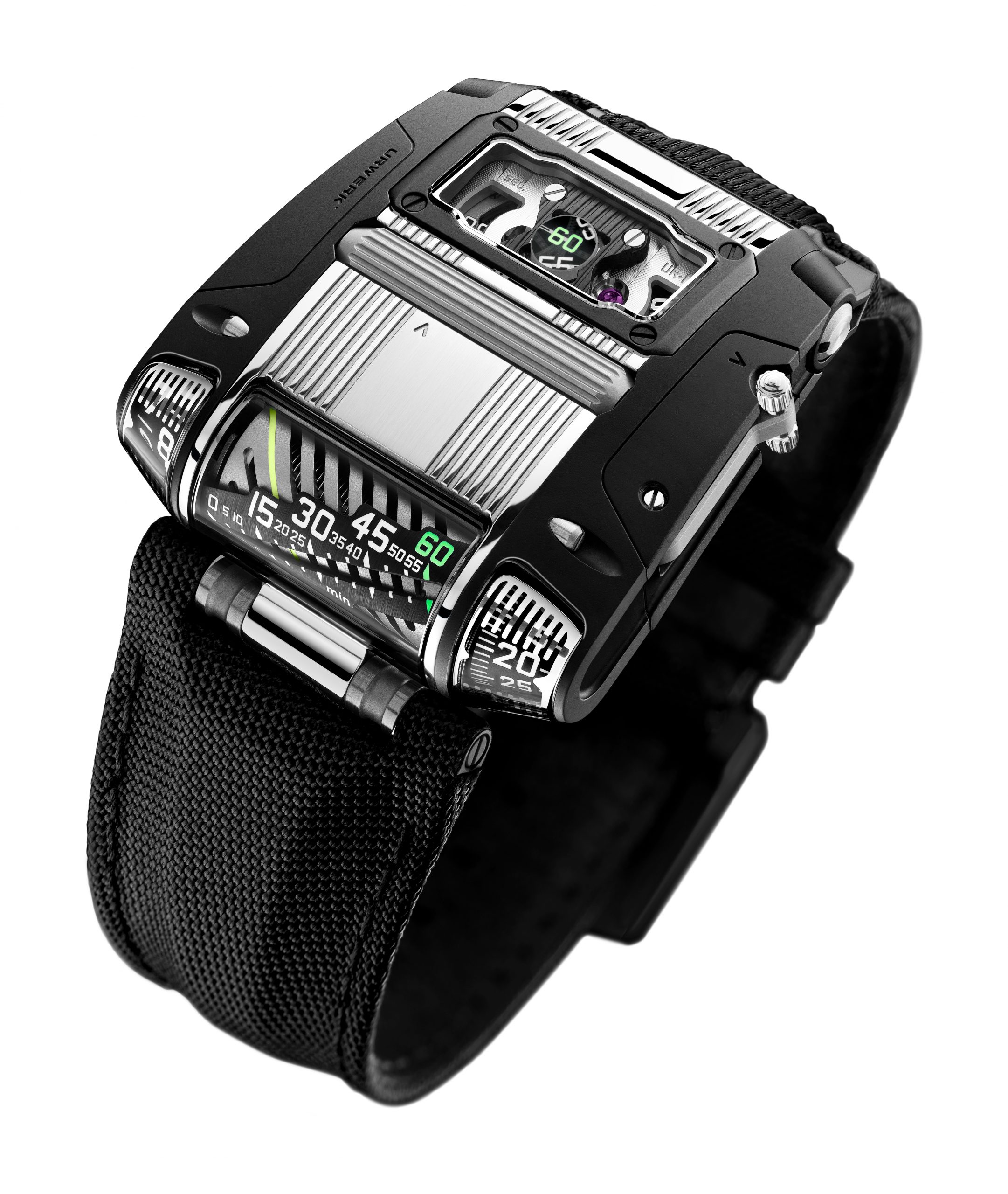 Urwerk UR-111C TT luxury timepiece - detailed view