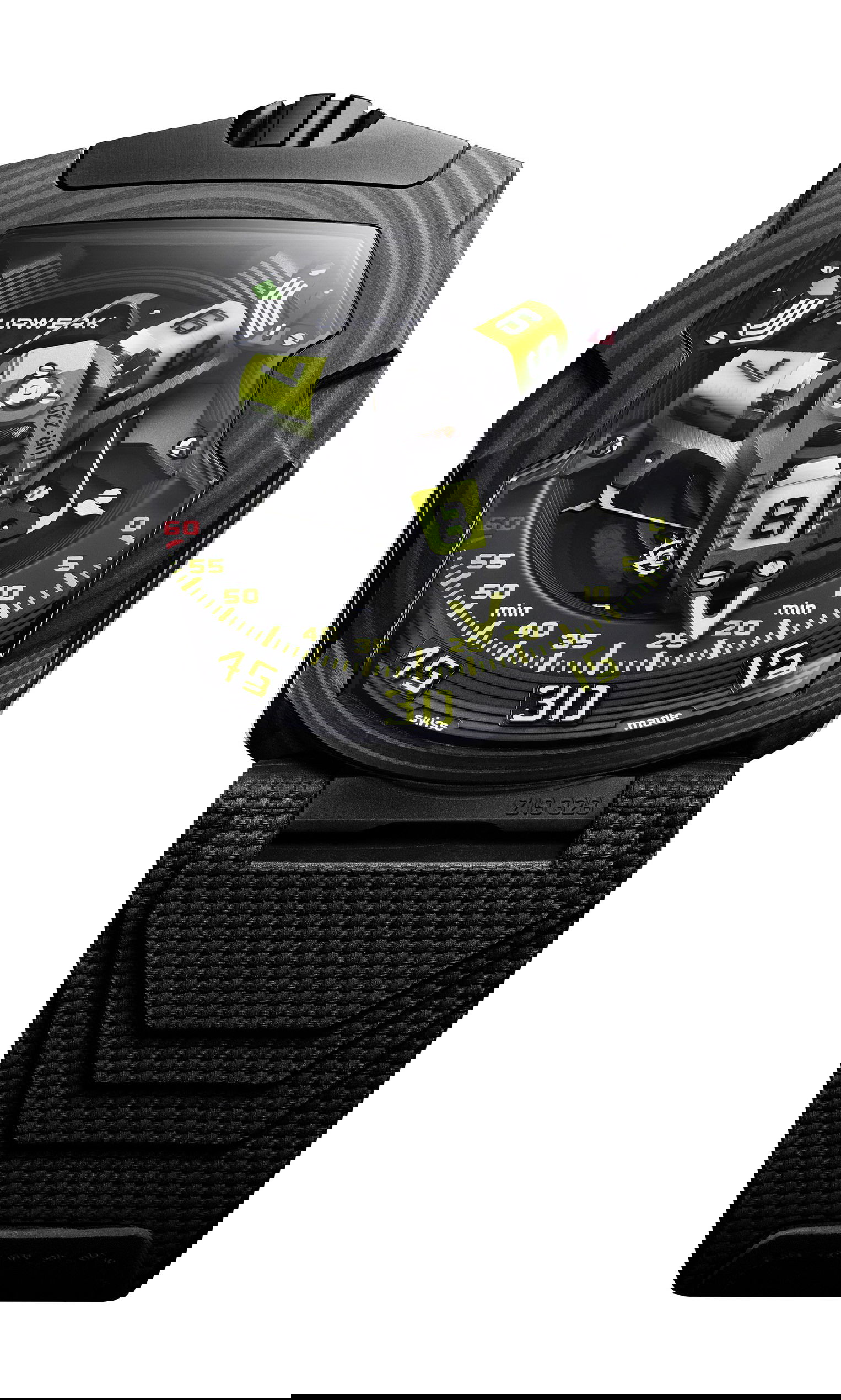 Urwerk UR-220 SL Asimov luxury timepiece - detailed view