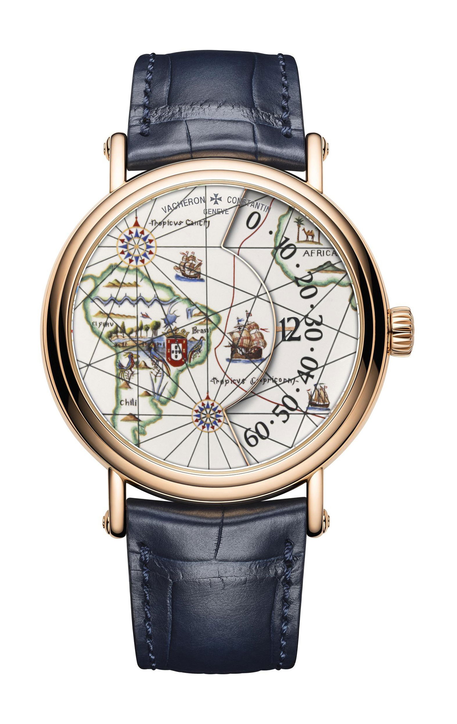 Vacheron Constantin Métiers d’Art Tribute to Great Explorers – Pedro Álvares Cabral luxury timepiece - detailed view