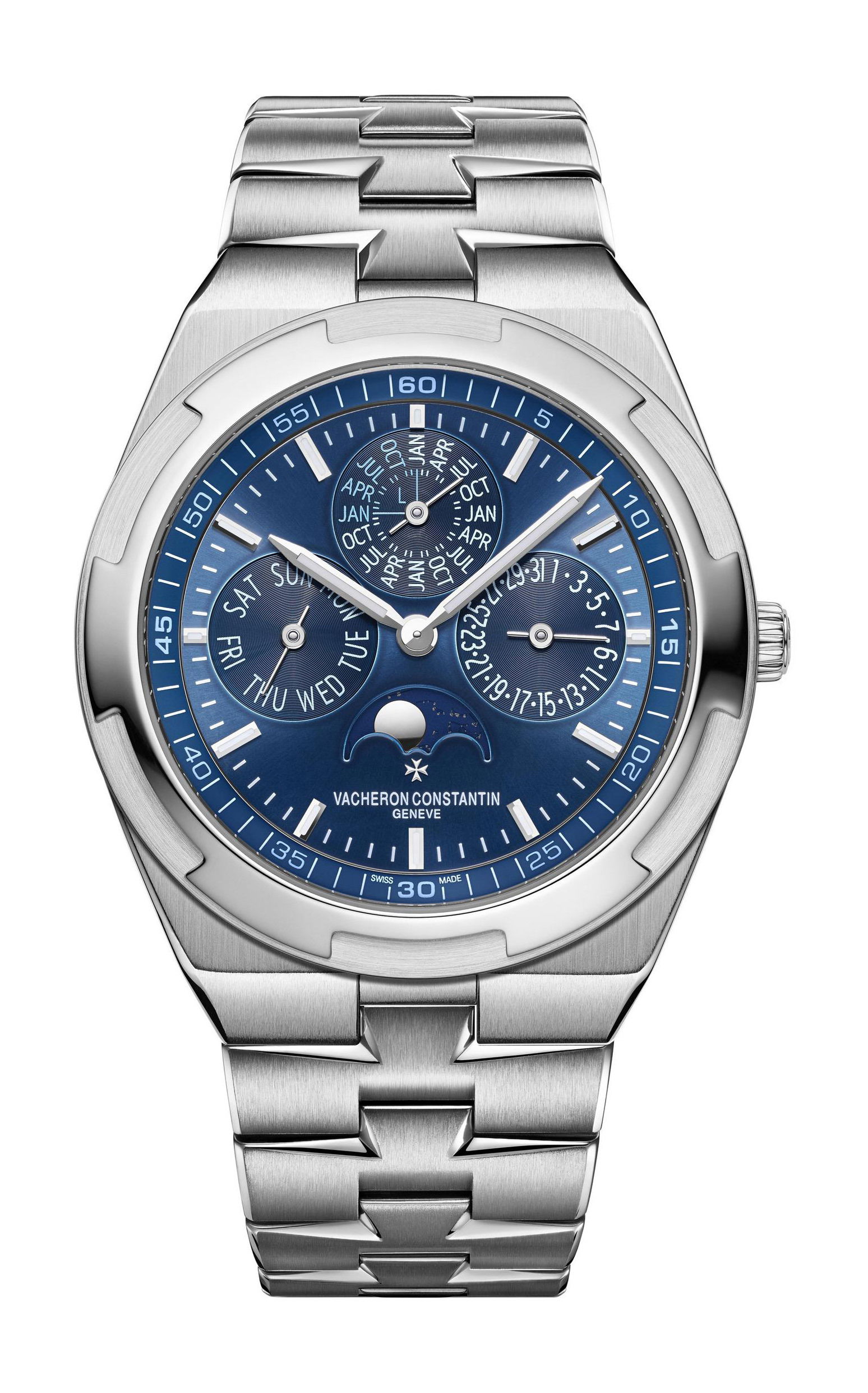 Vacheron Constantin Overseas Perpetual Calendar Ultra-Thin luxury timepiece - detailed view