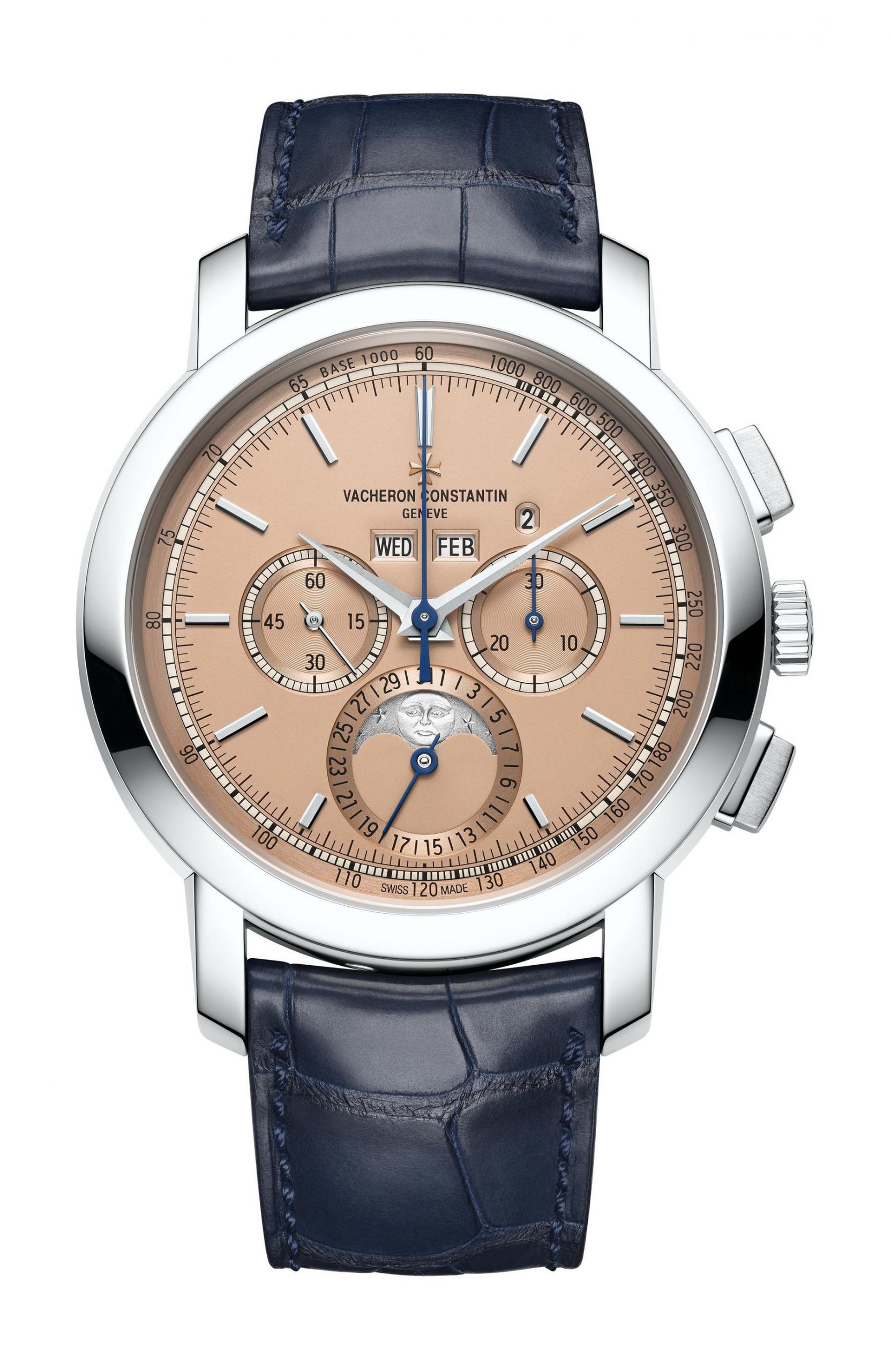 Vacheron Constantin Traditionelle Perpetual Calendar Chronograph luxury timepiece - detailed view