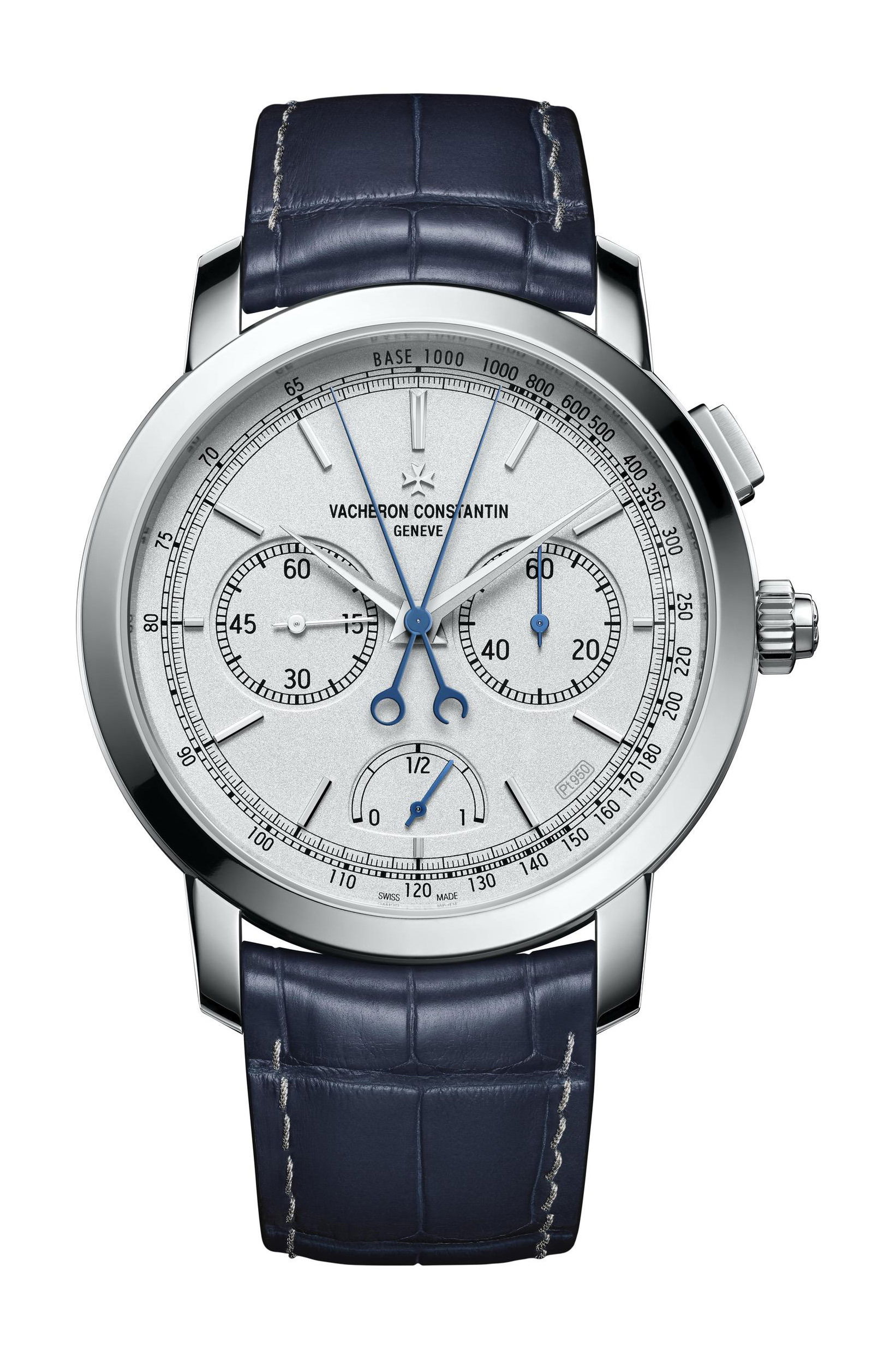 Vacheron Constantin Traditionnelle Split-Seconds Chronograph Ultra-Thin – Collection Excellence Platine luxury timepiece - detailed view