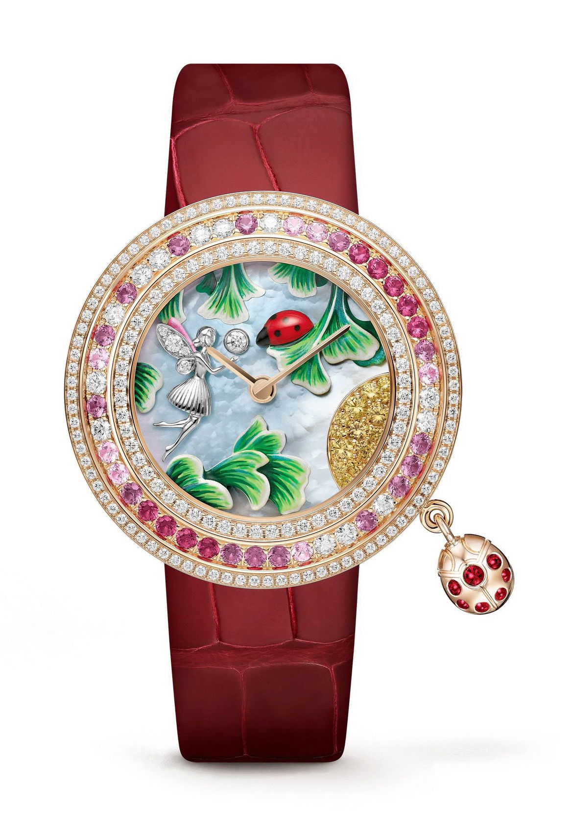 Van Cleef and Arpels Charms Coccinelle Féerique watch