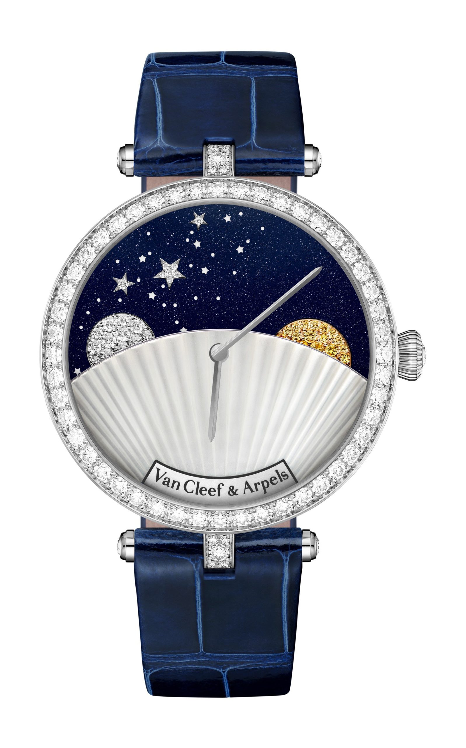 Van Cleef & Arpels Lady Arpels Jour Nuit luxury timepiece - detailed view