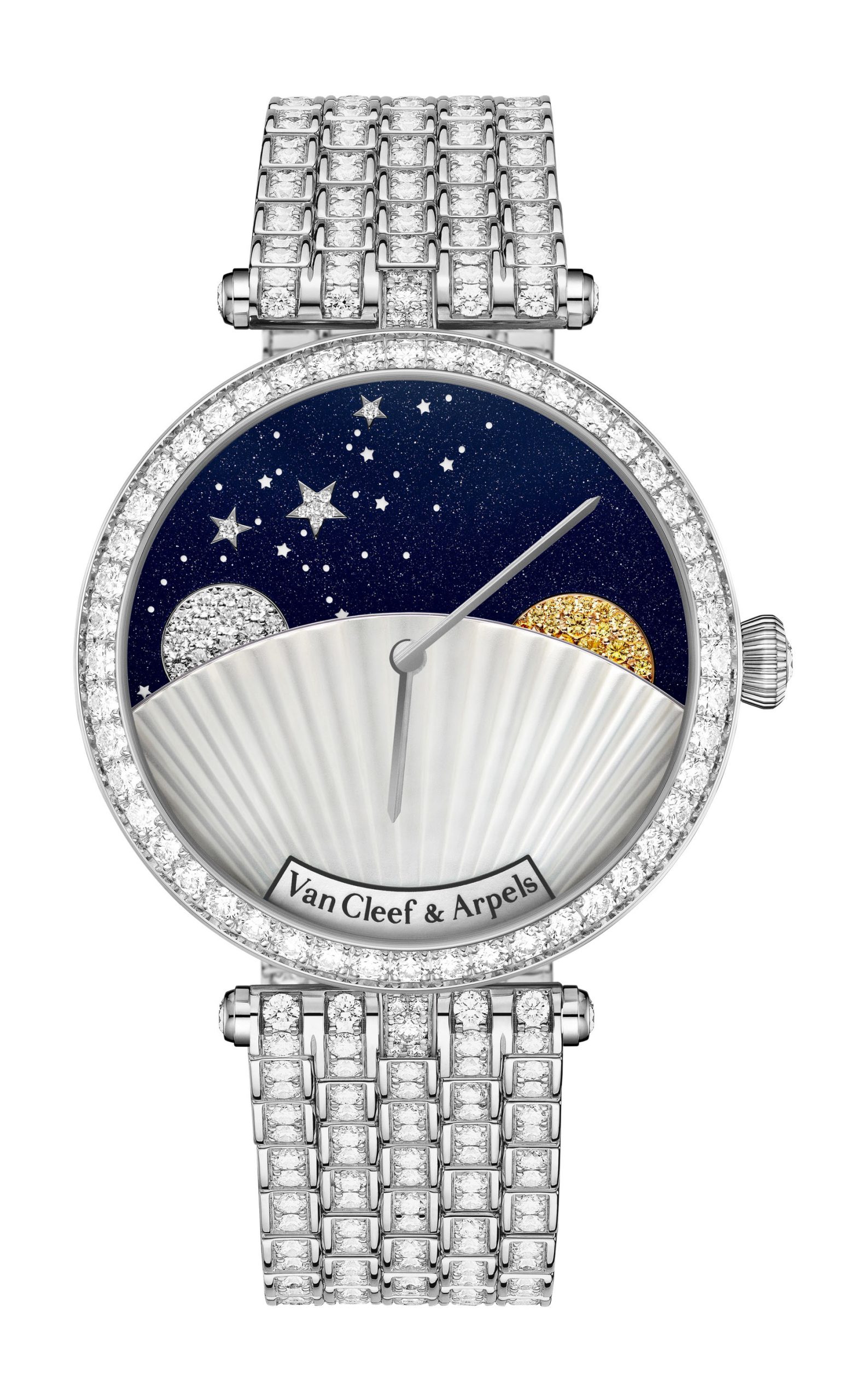 Van Cleef & Arpels Lady Arpels Jour Nuit luxury timepiece - detailed view