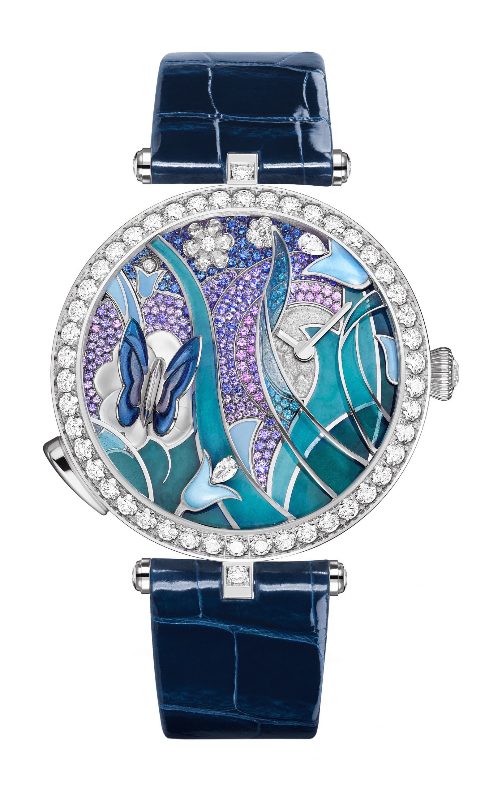 Van Cleef & Arpels Lady Arpels Papillon Automate Watch luxury timepiece - detailed view