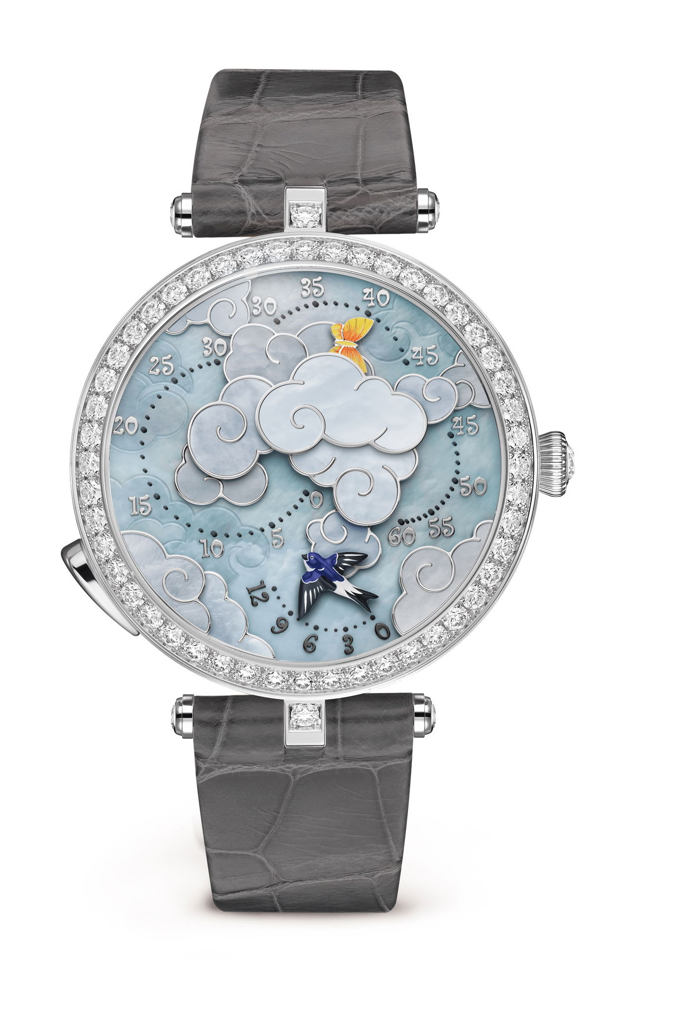 Van Cleef & Arpels Lady Arpels Ronde des Papillons Watch luxury timepiece - detailed view
