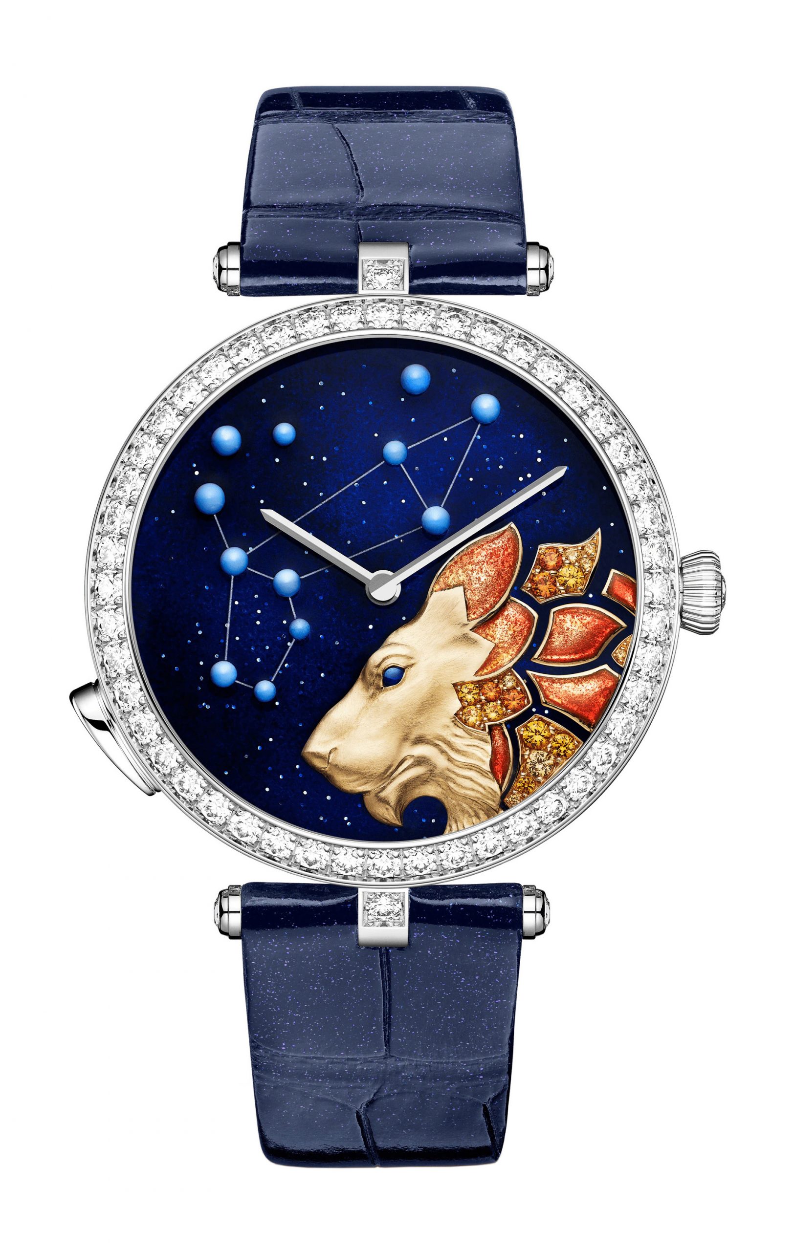 Van Cleef & Arpels Lady Arpels Zodiac Lumineux Leo Watch luxury timepiece - detailed view