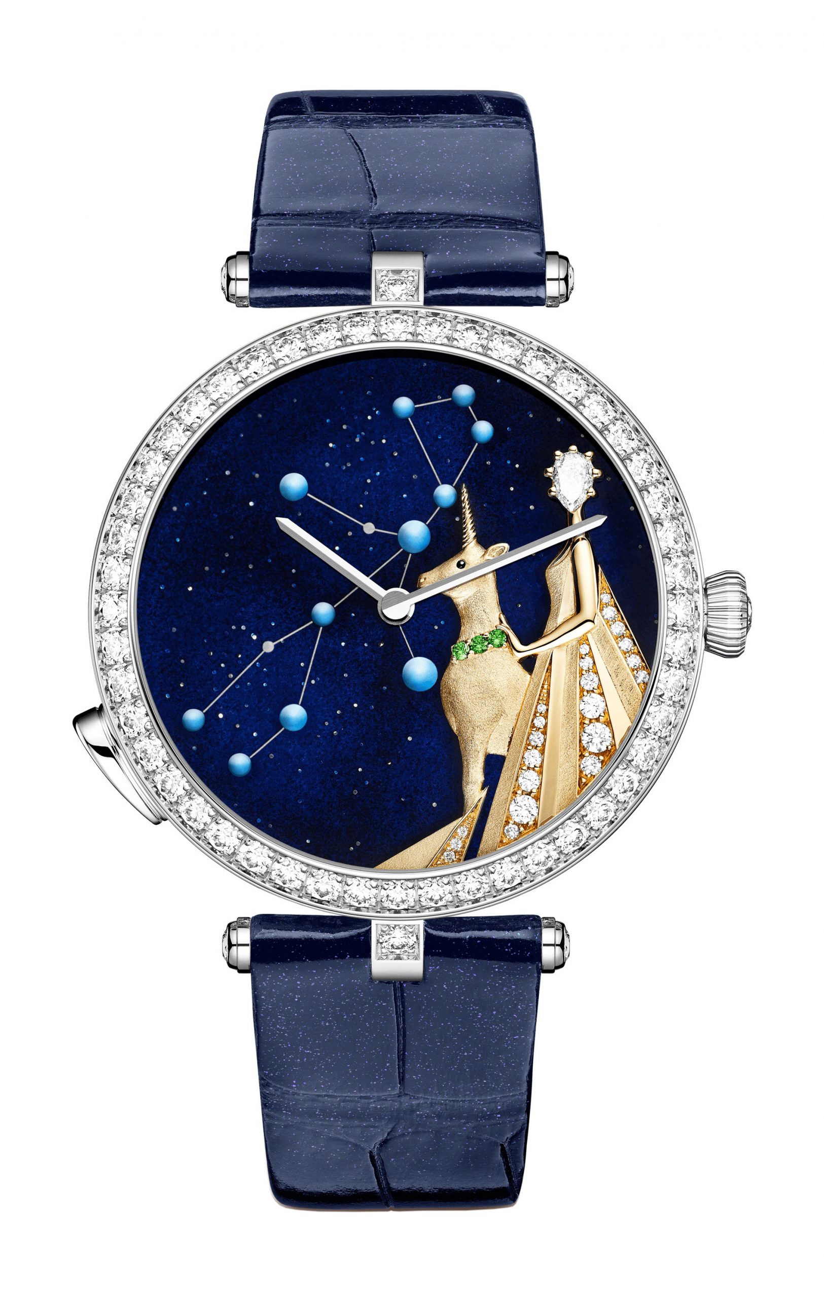 Van Cleef & Arpels Lady Arpels Zodiac Lumineux Virgo Watch luxury timepiece - detailed view
