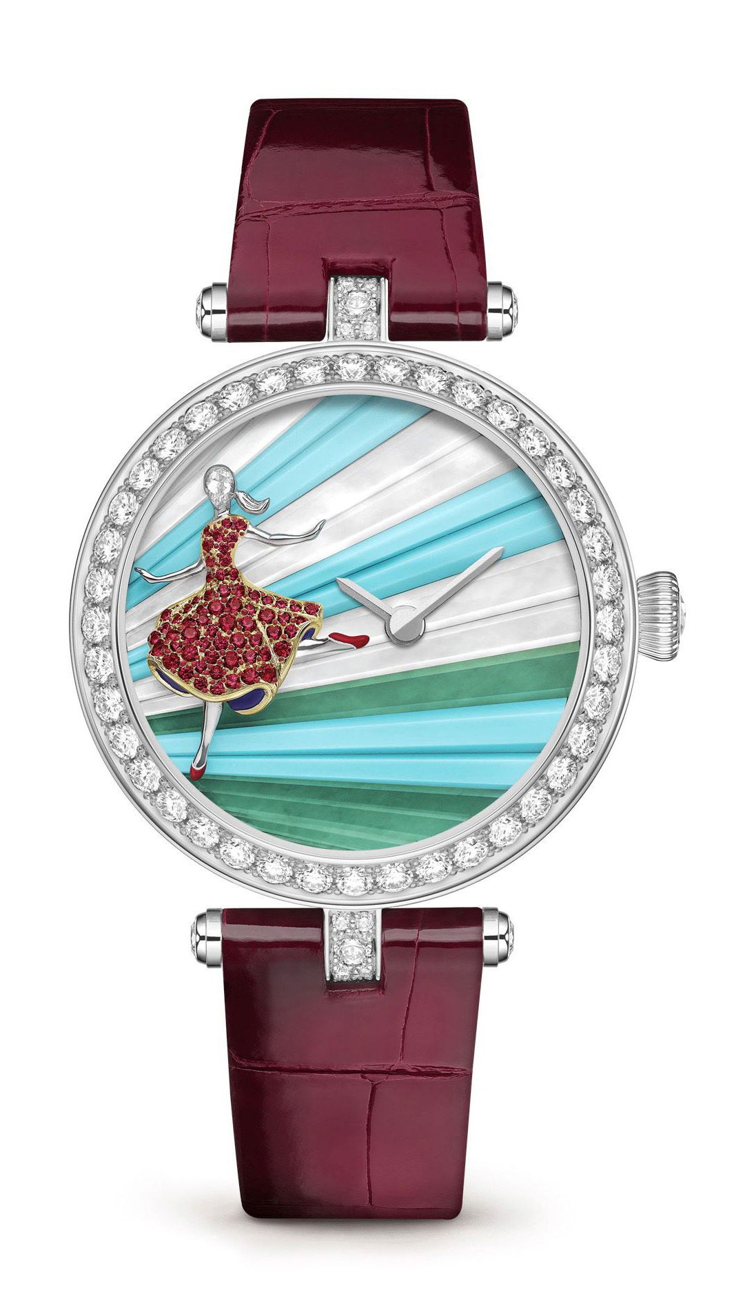 Van Cleef & Arpels Lady Danse luxury timepiece - detailed view