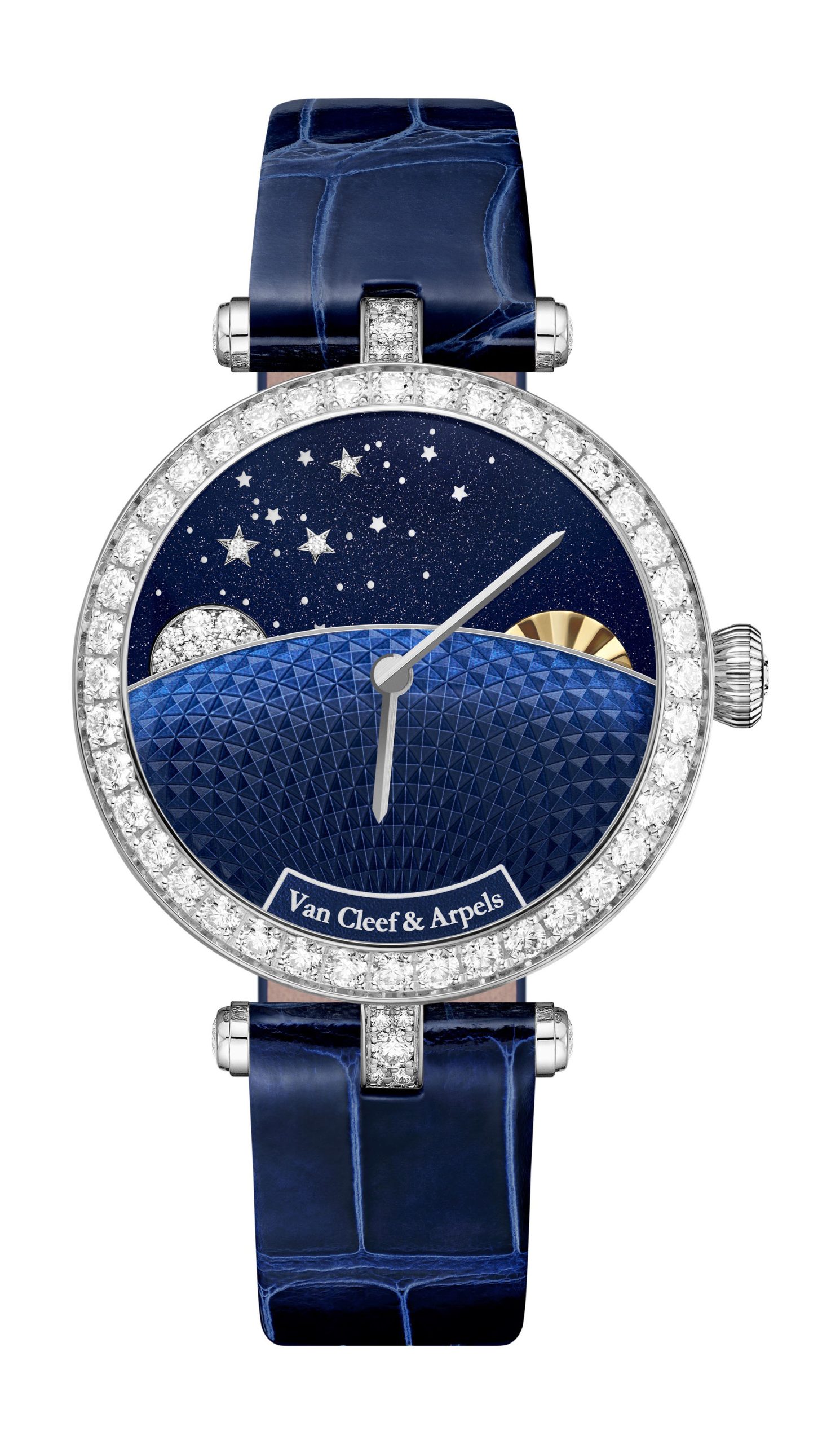 Van Cleef & Arpels Lady Jour Nuit luxury timepiece - detailed view