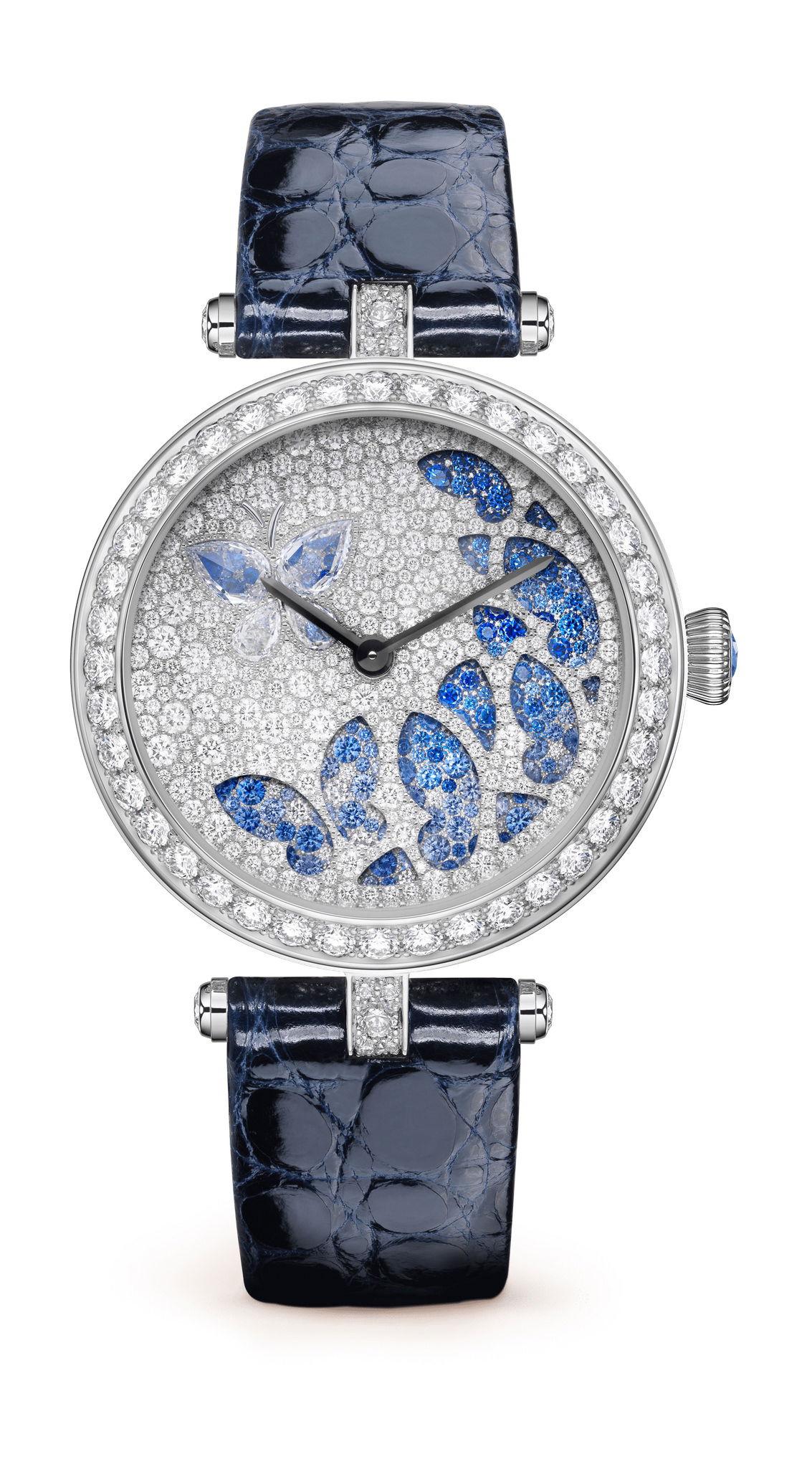 Van Cleef & Arpels Lady Nuit des Papillons Watch luxury timepiece - detailed view