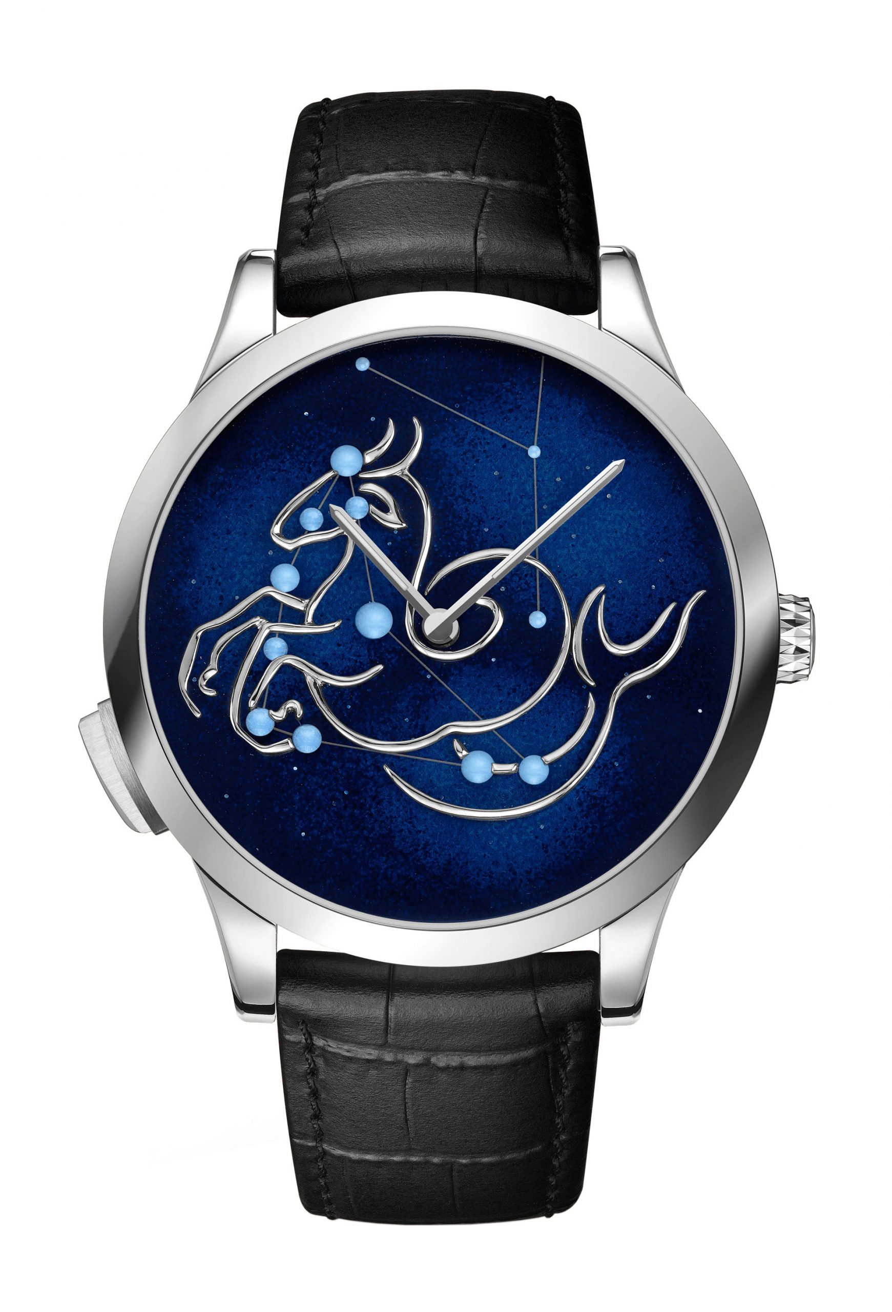 Van Cleef & Arpels Midnight Zodiac Lumineux Capricorn Watch luxury timepiece - detailed view