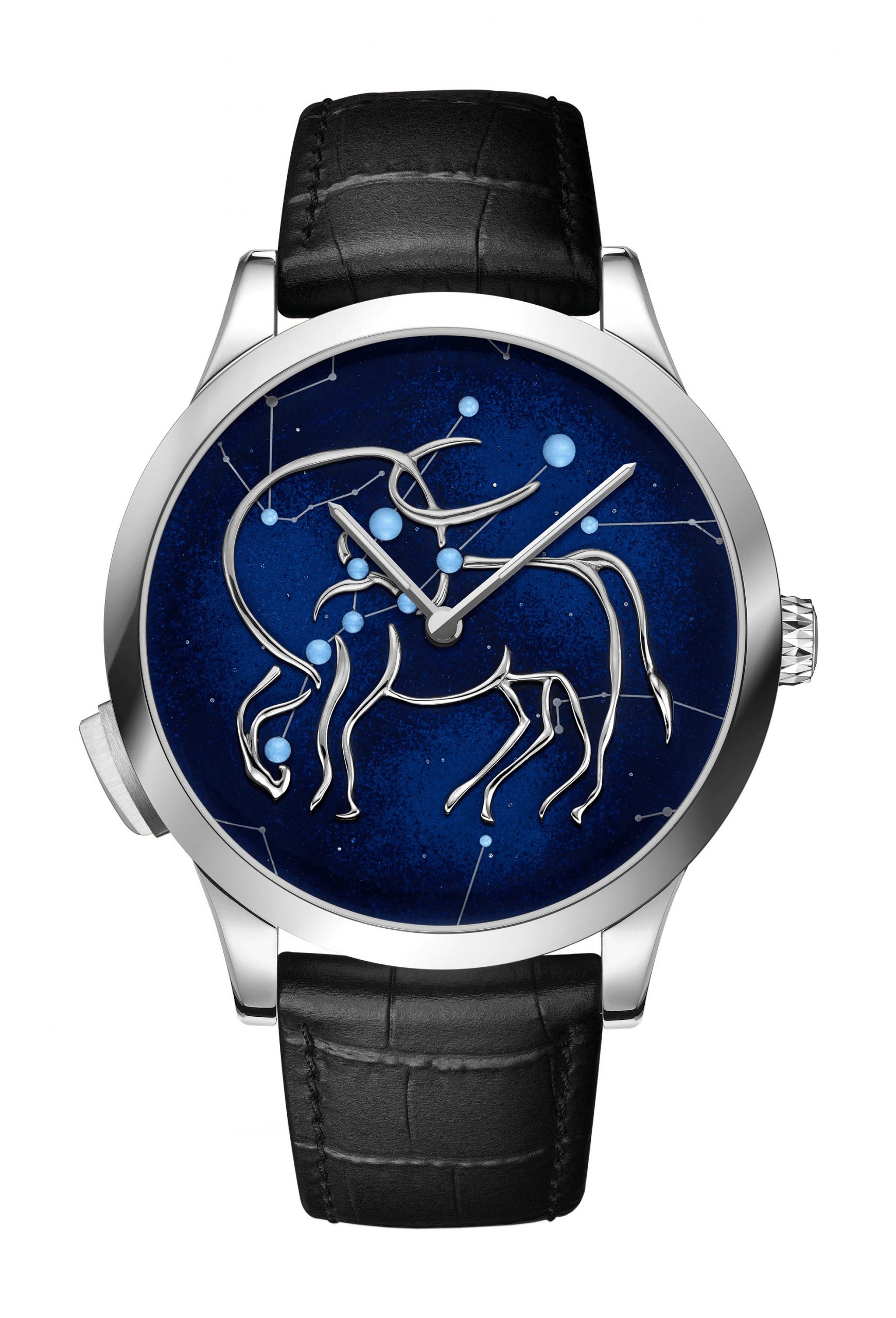 Van Cleef & Arpels Midnight Zodiac Lumineux Taurus Watch luxury timepiece - detailed view