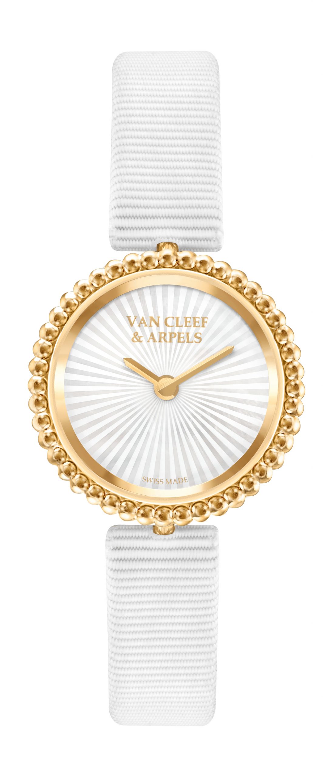 Van Cleef & Arpels Perlée luxury timepiece - detailed view