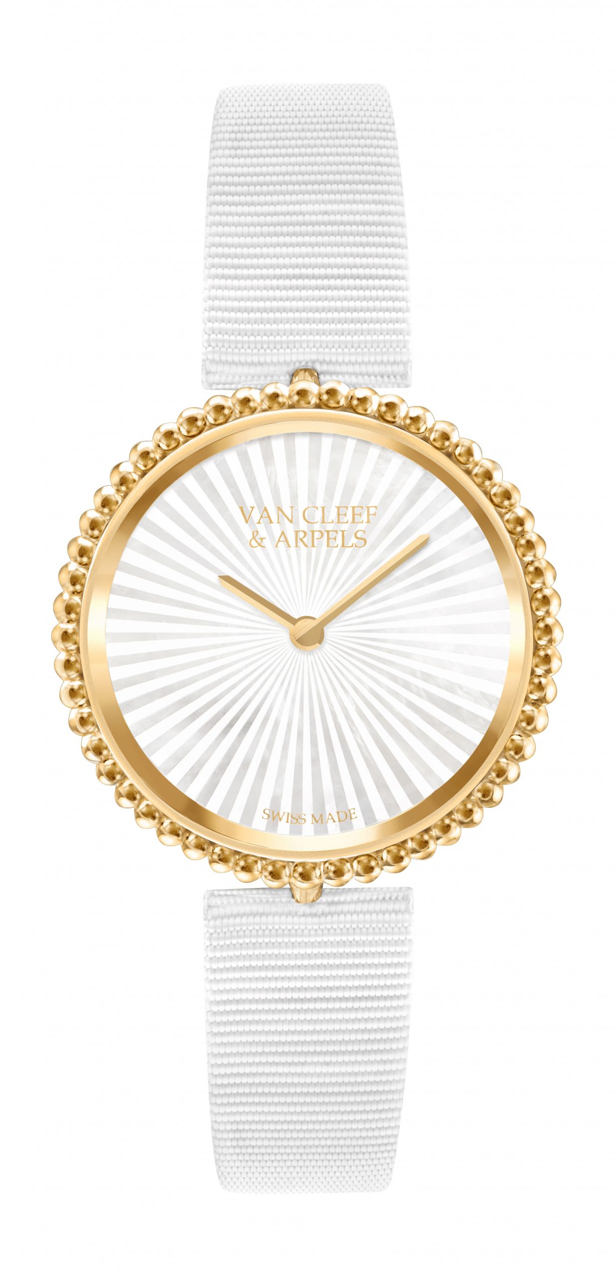 Van Cleef & Arpels Perlée luxury timepiece - detailed view
