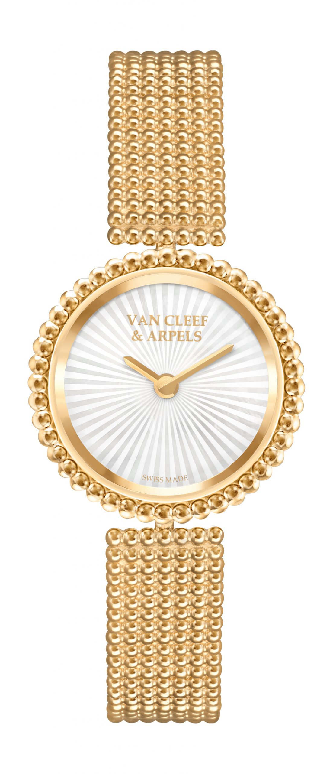 Van Cleef & Arpels Perlée luxury timepiece - detailed view