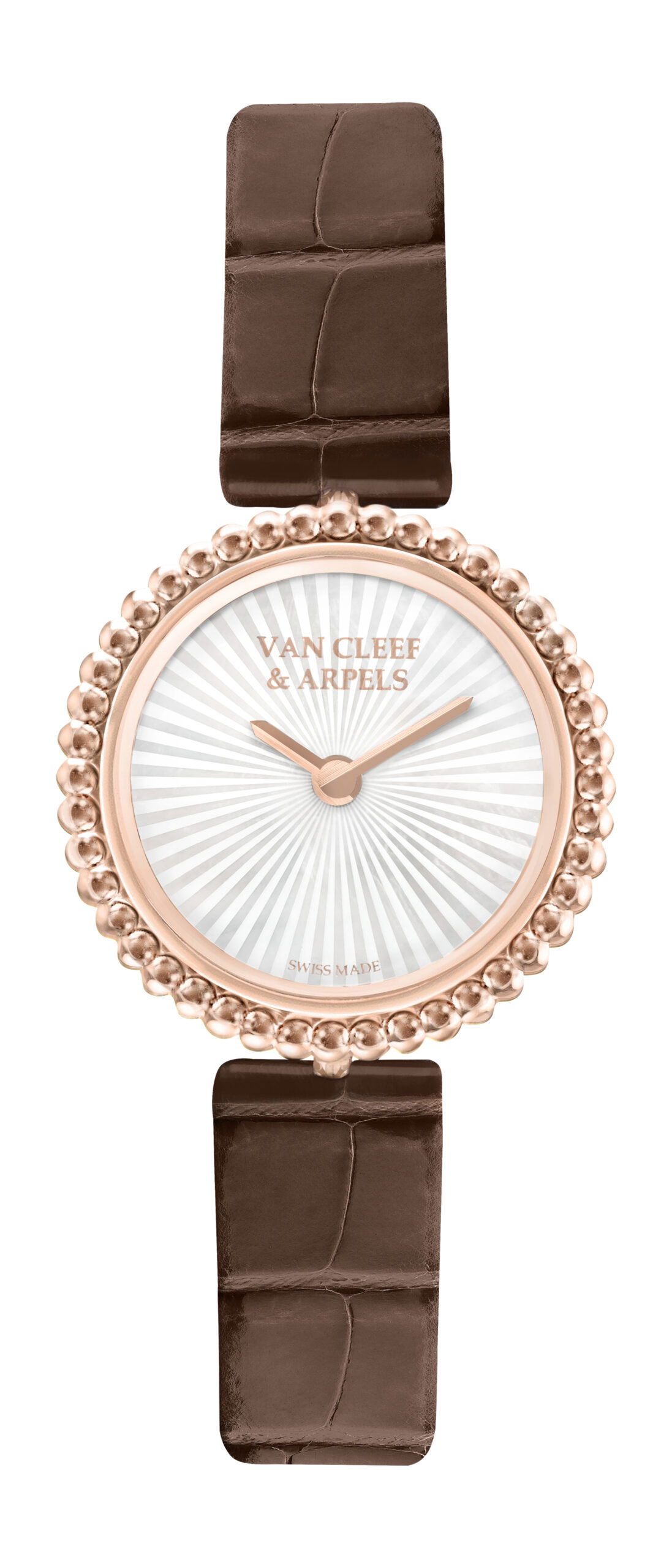 Van Cleef & Arpels Perlée luxury timepiece - detailed view