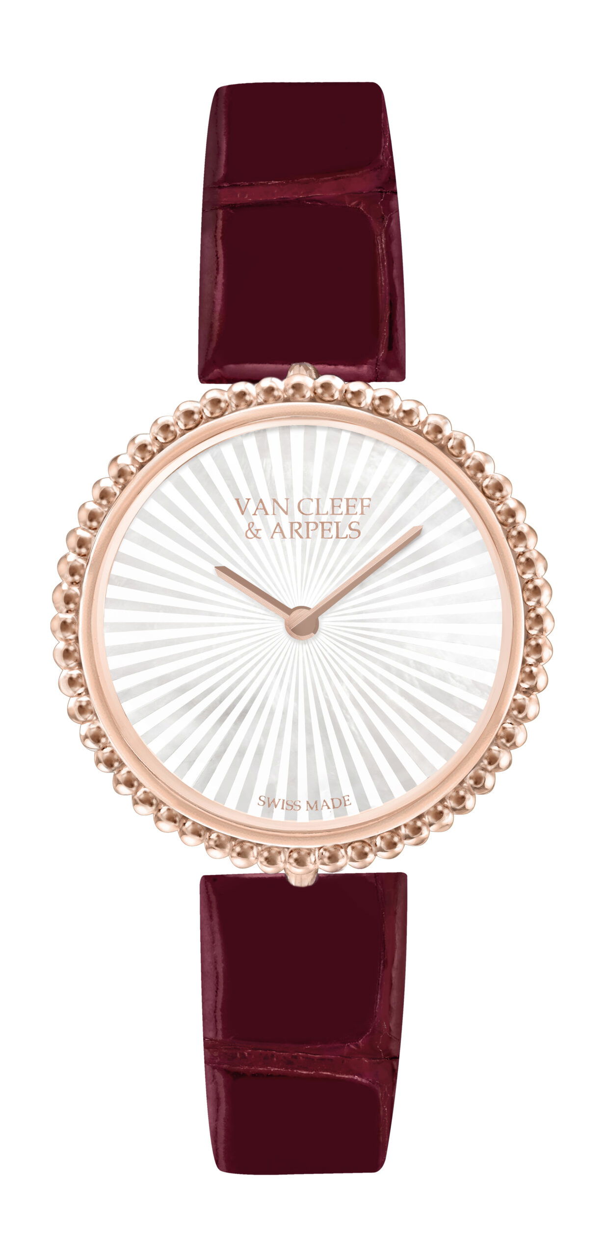Van Cleef & Arpels Perlée luxury timepiece - detailed view