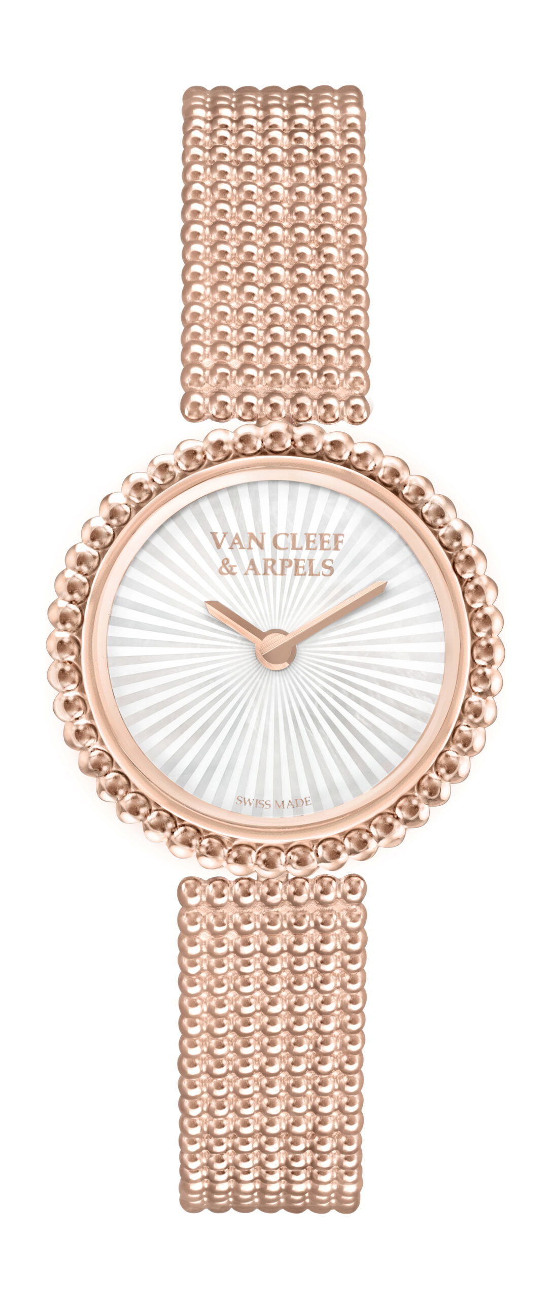 Van Cleef & Arpels Perlée luxury timepiece - detailed view
